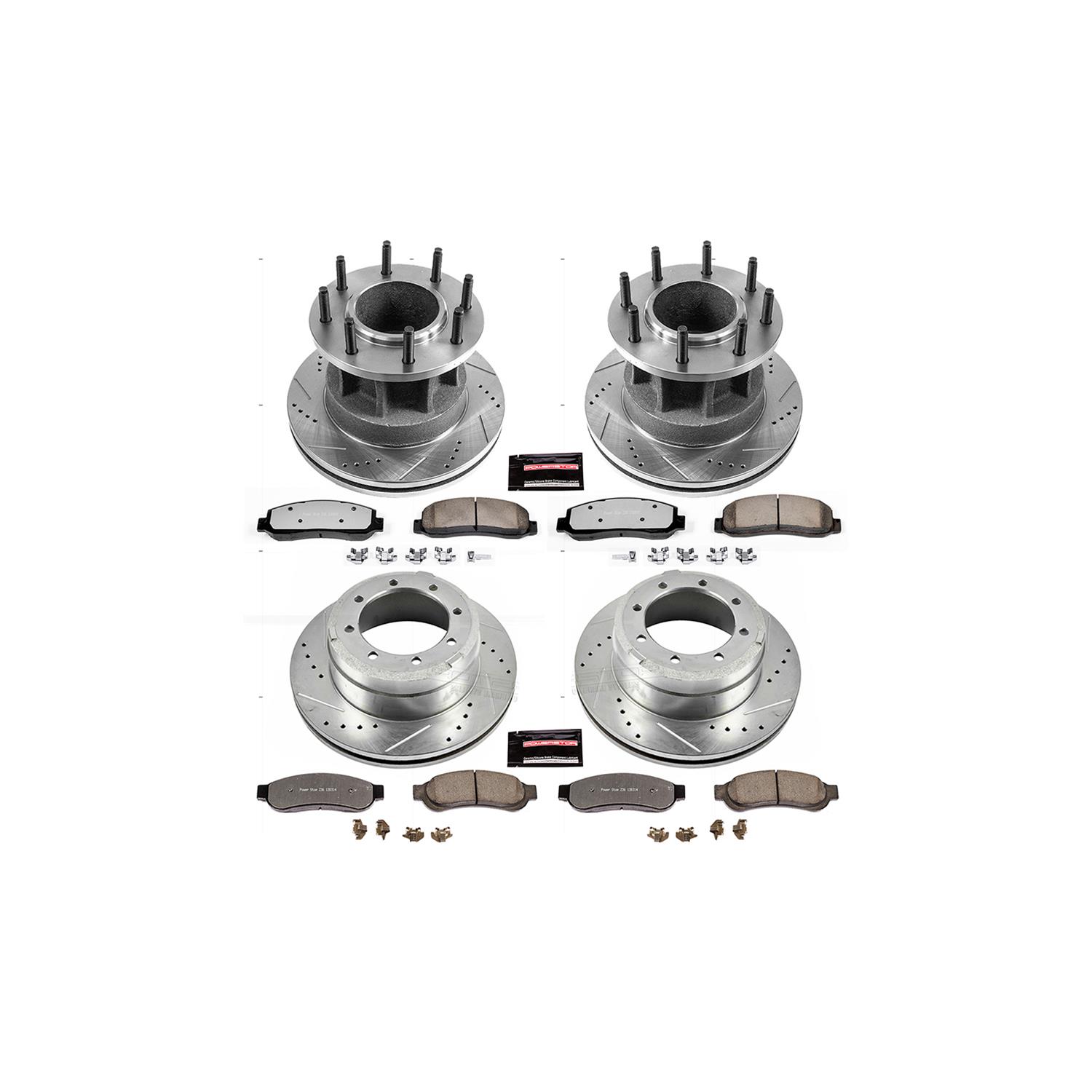 Power Stop 10-11 Ford F-350 Super Duty Front and Rear Z36 Truck & Tow Brake Kit (Bundled Kit) thumbnail 9