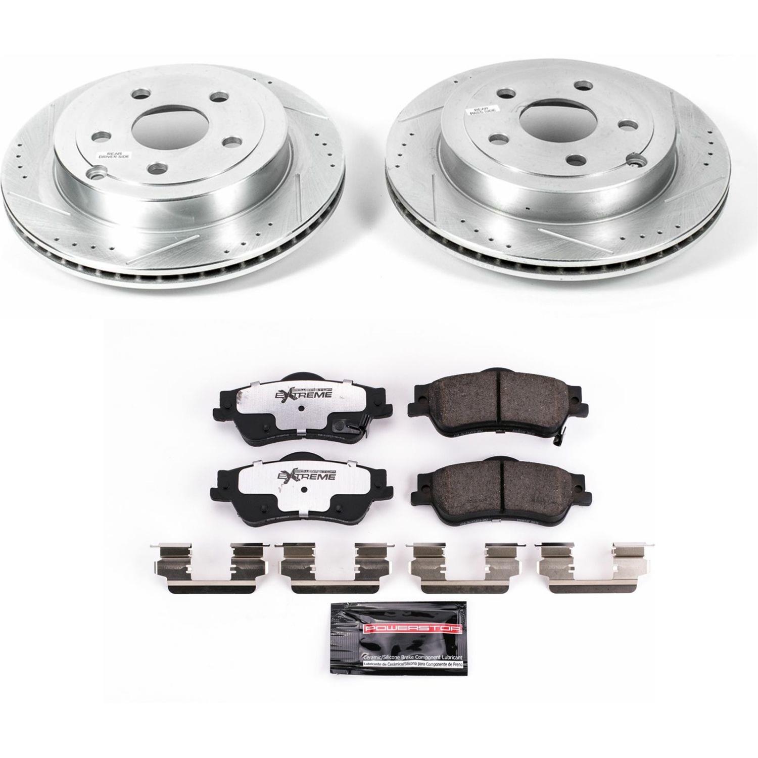 Power Stop 08-09 Pontiac G8 Front & Rear Z26 Street Warrior Brake Kit (1x psbK5526-26, 1x psbK5525-26) thumbnail 9