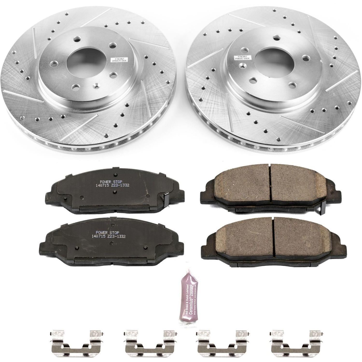 Power Stop 09-11 Cadillac STS Front & Rear Z23 Evolution Sport Brake Kit (1x psbK1425, 1x psbK5538) thumbnail 2