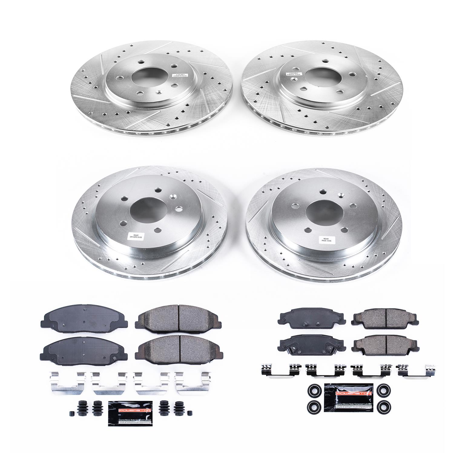 Power Stop 09-11 Cadillac STS Front & Rear Z23 Evolution Sport Brake Kit (1x psbK1425, 1x psbK5538) thumbnail 3