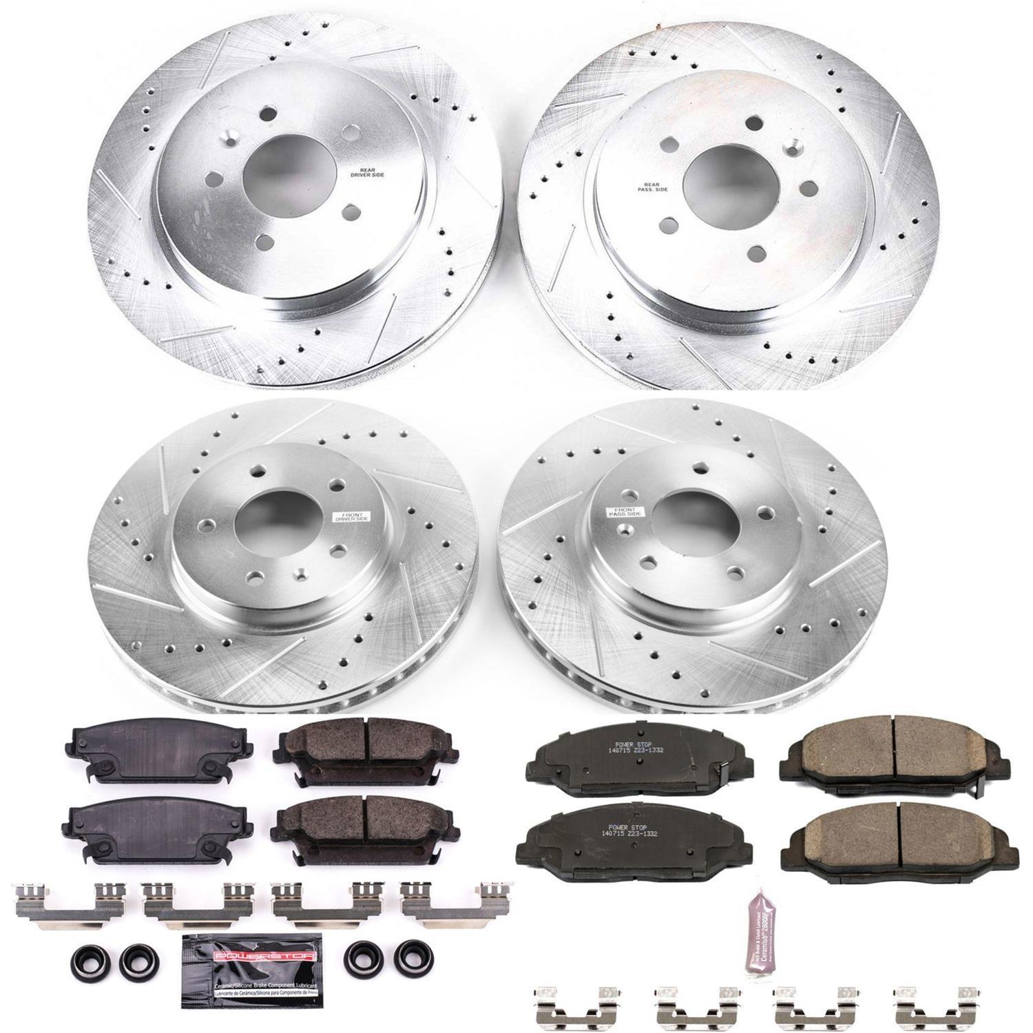 Power Stop 09-11 Cadillac STS Front & Rear Z23 Evolution Sport Brake Kit (1x psbK2958, 1x psbK5538) thumbnail 4