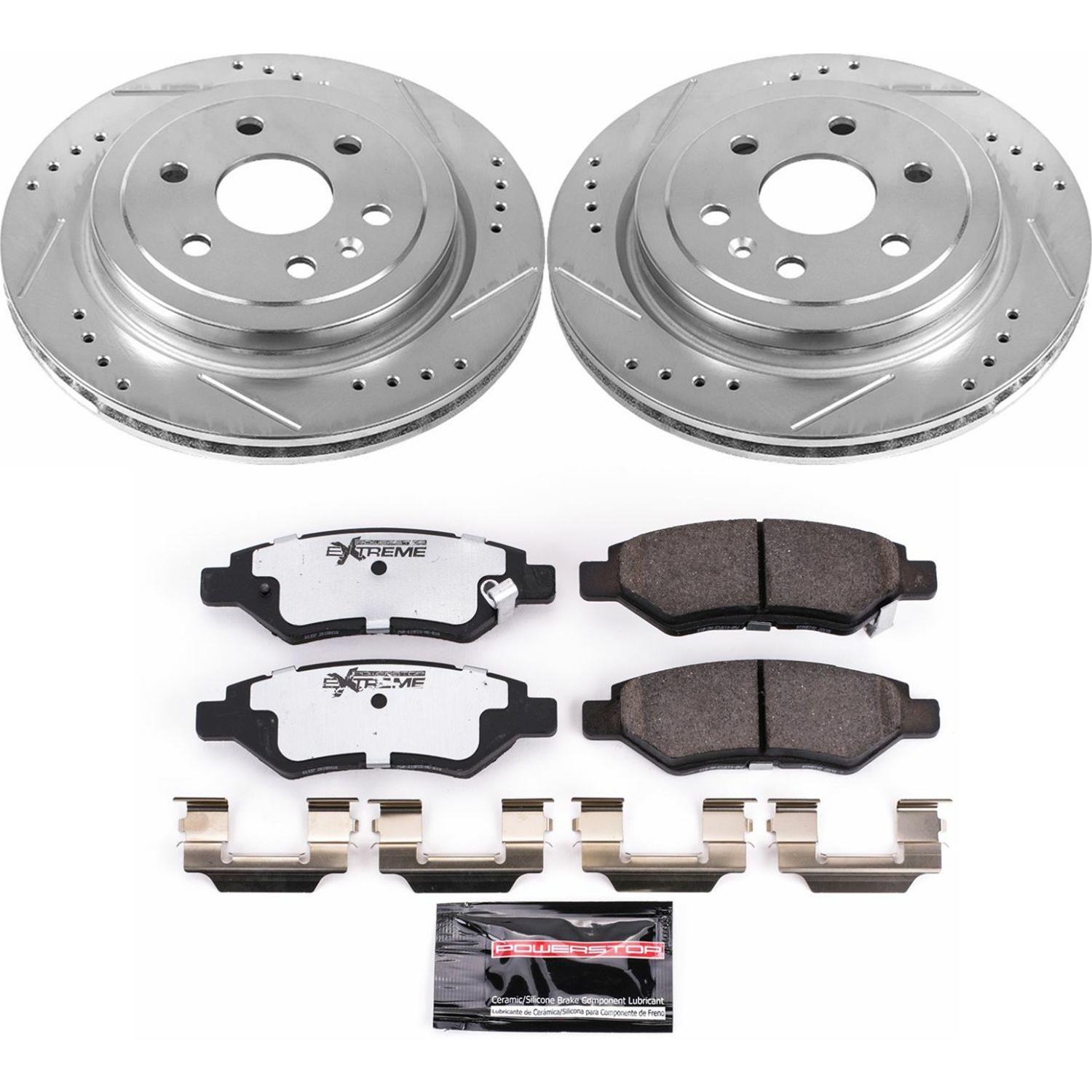 Power Stop 10-11 Cadillac SRX Rear Z26 Street Warrior Brake Kit w/Calipers thumbnail 4