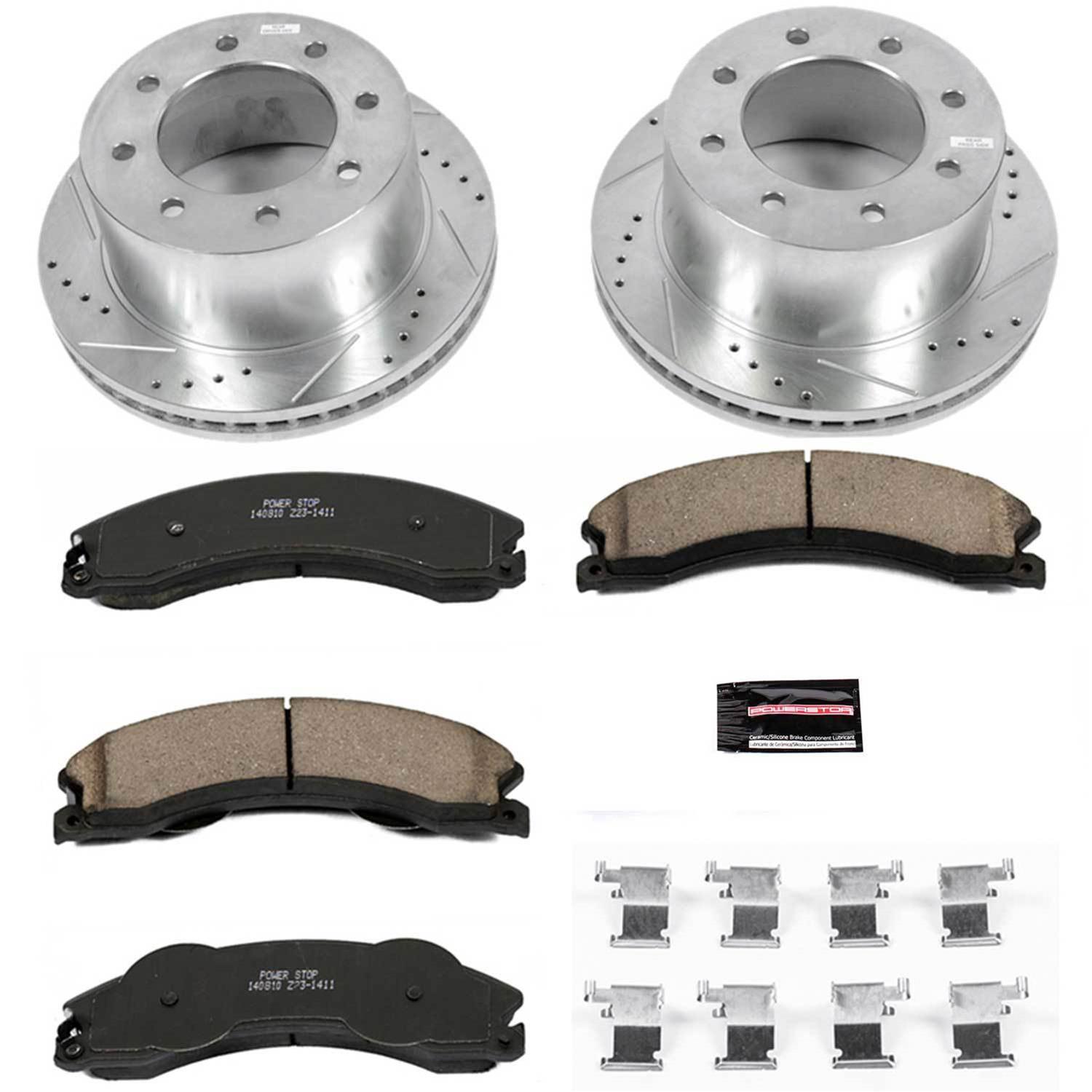 Power Stop 11-20 GMC Sierra 3500 HD Rear Z23 Evolution Brake Kit (1x psbZ23-1411, 1x psbAR82154XL, 1x psbAR82154XR) thumbnail 9