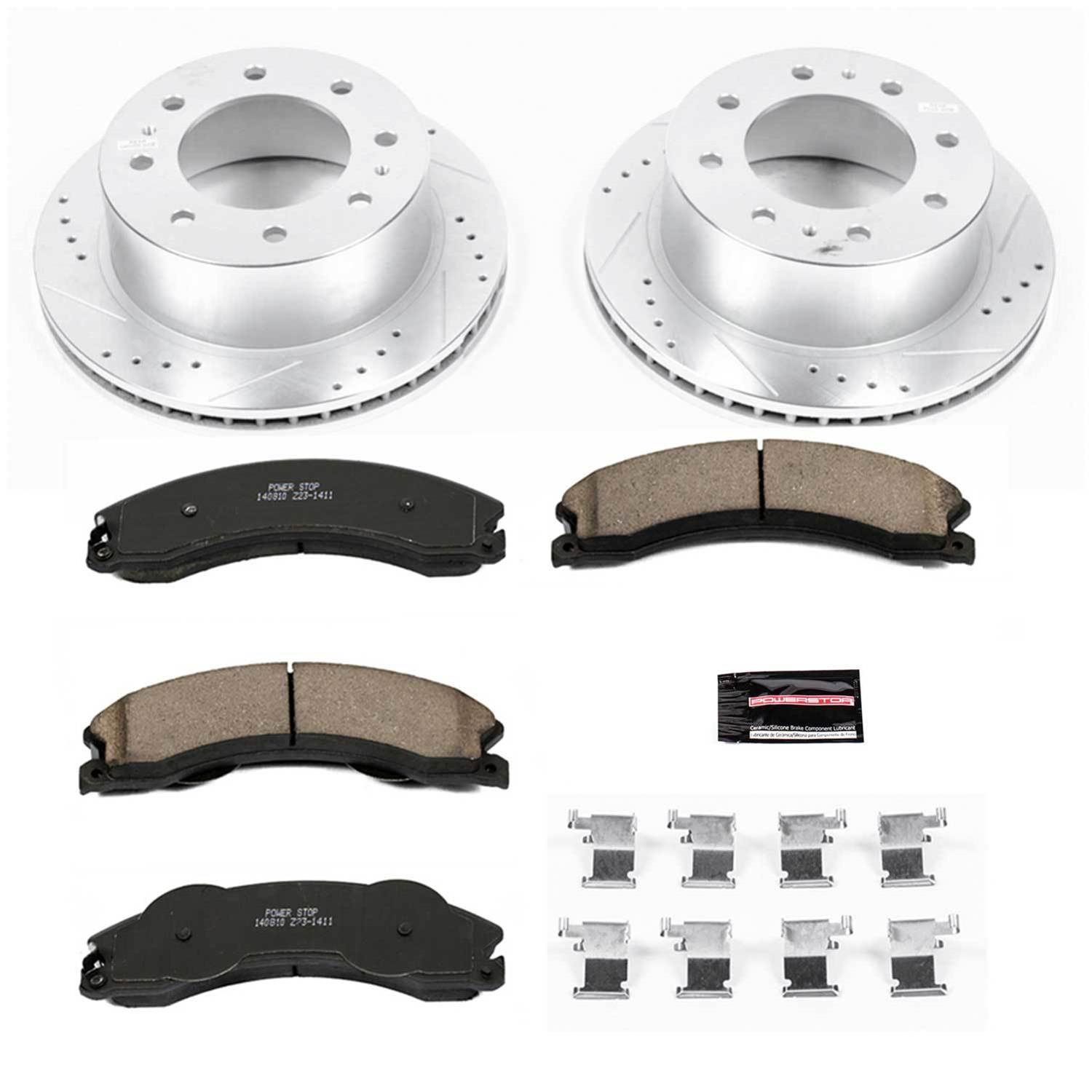 Power Stop 11-20 GMC Sierra 3500 HD Rear Z23 Evolution Brake Kit (1x psbZ23-1411, 1x psbAR82155XL, 1x psbAR82155XR) thumbnail 9