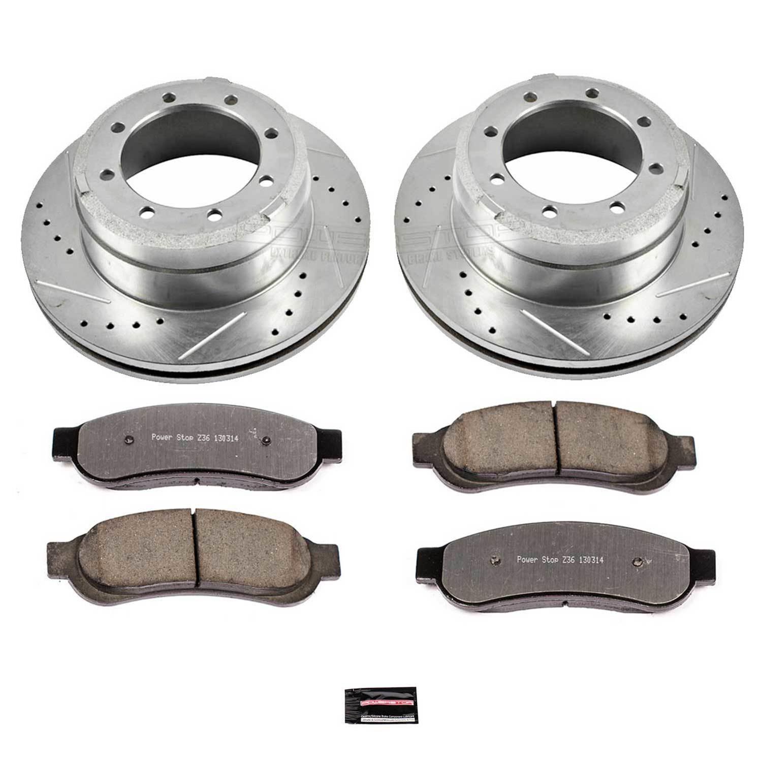 Power Stop 10-11 Ford F-350 Super Duty Front & Rear Z36 Truck & Tow Kit w/Calipers (Bundled Kit) thumbnail 7