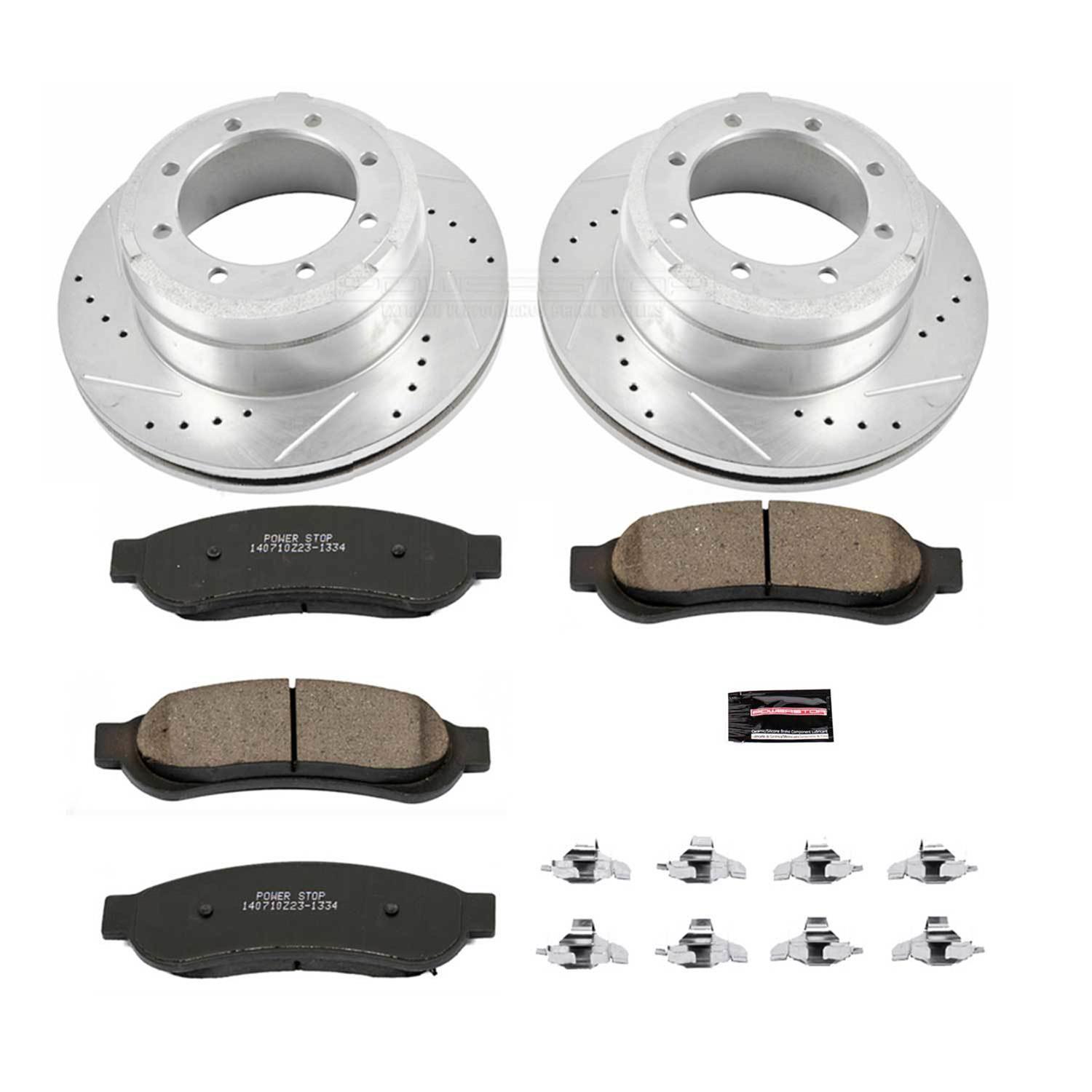 Power Stop 10-11 Ford F-350 Super Duty Front & Rear Z23 Evolution Brake Kit (1x psbK5579, 1x psbZ23-1069, 1x psbAR82128XL, 1x psbAR82128XR) thumbnail 5