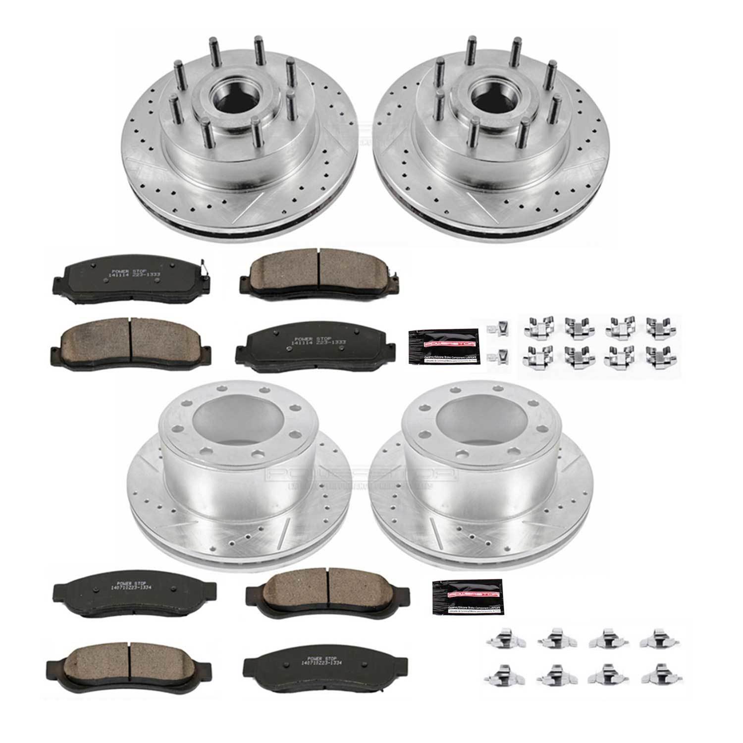 Power Stop 10-11 Ford F-350 Super Duty Front & Rear Z23 Evolution Brake Kit (Bundled Kit) thumbnail 3