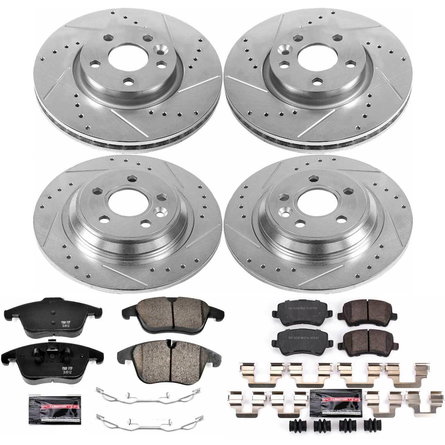 Power Stop 11-14 Volvo S60 Front & Rear Z23 Evolution Sport Brake Kit (1x psbK5608, 1x psbK4704) thumbnail 4