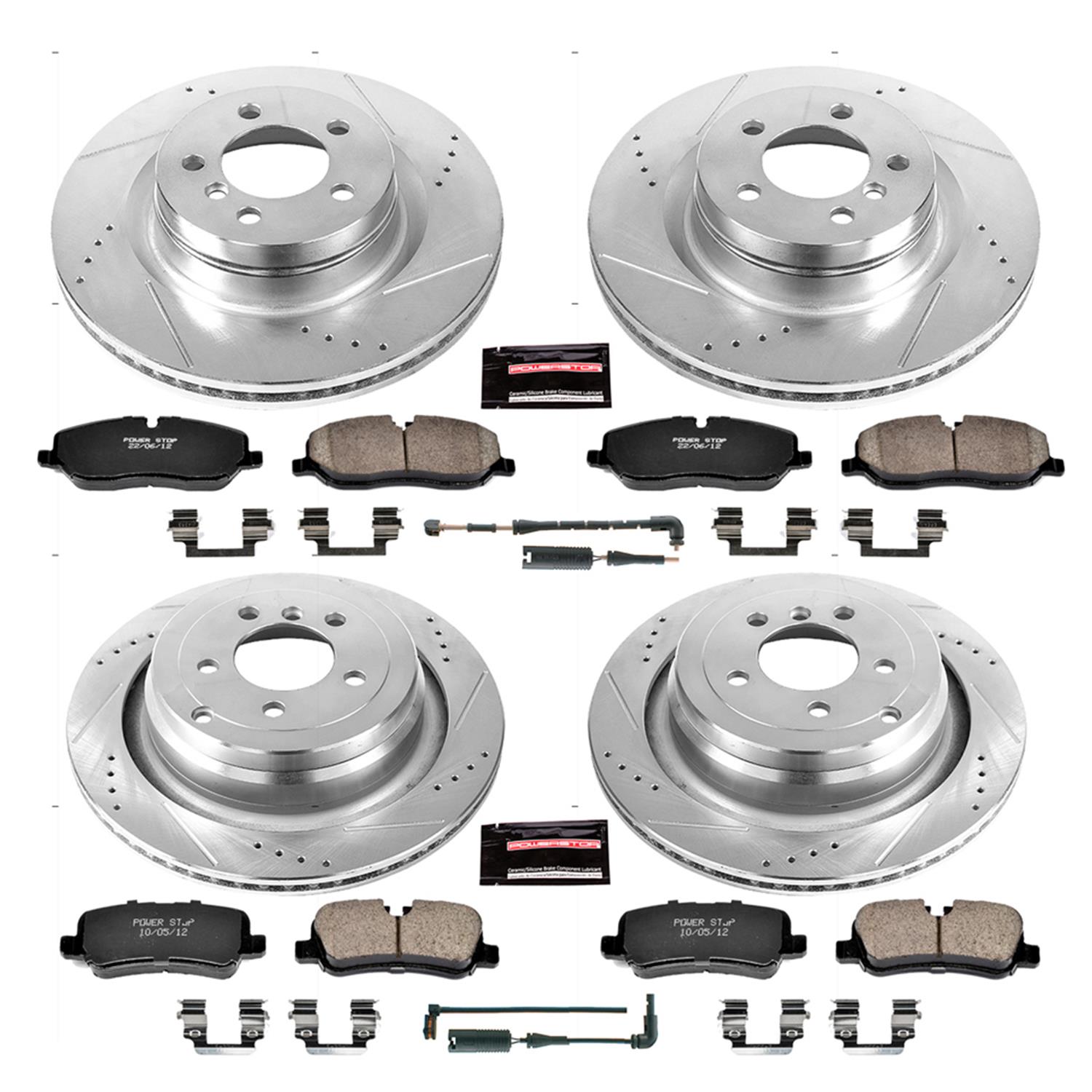 Power Stop 06-09 Land Rover Range Rover Front & Rear Z23 Evolution Sport Brake Kit (1x psbK5624, 1x psbK5419) thumbnail 8