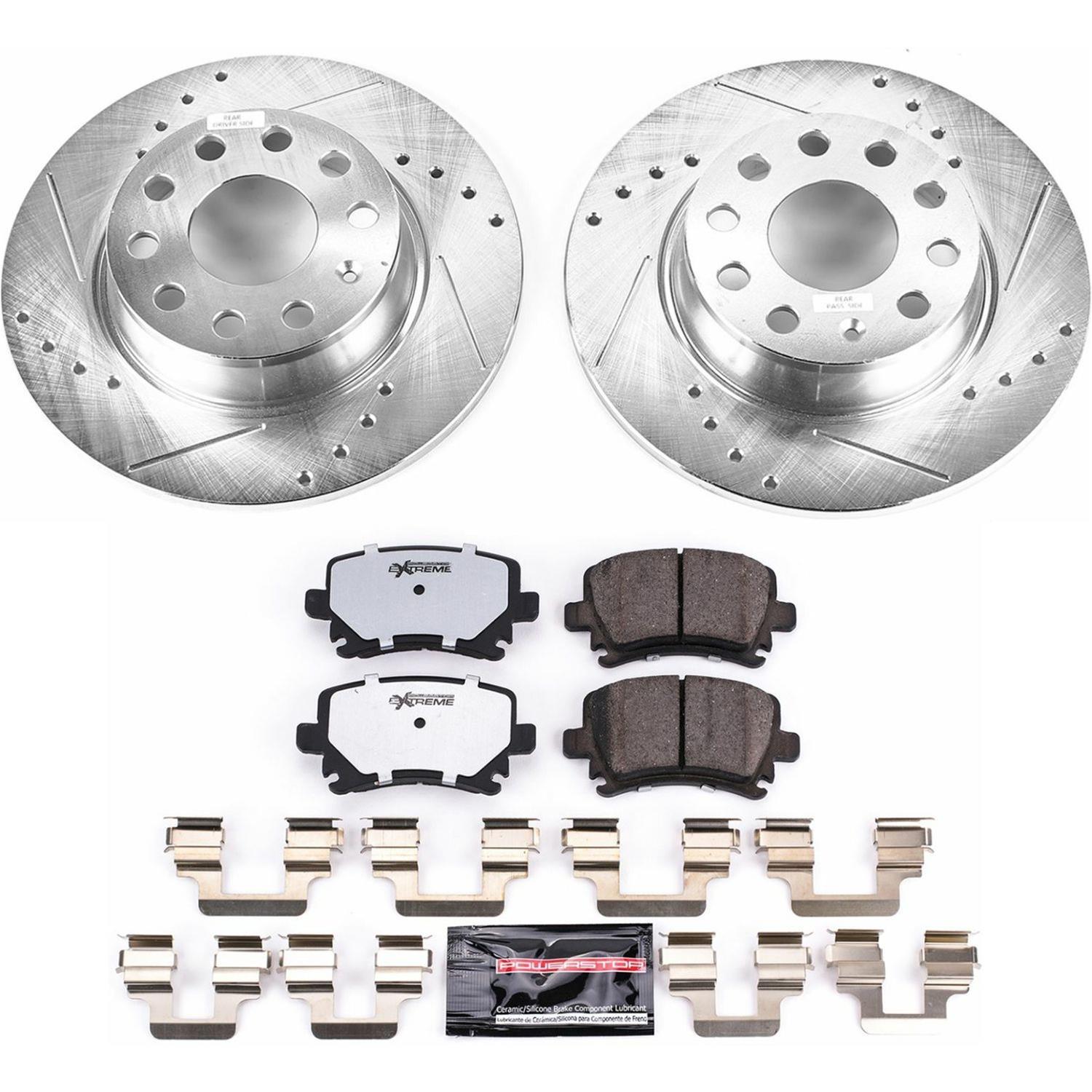 Power Stop 2010 Volkswagen Golf Front & Rear Z26 Street Warrior Brake Kit (1x psbK4623-26, 1x psbK5666-26) thumbnail 5