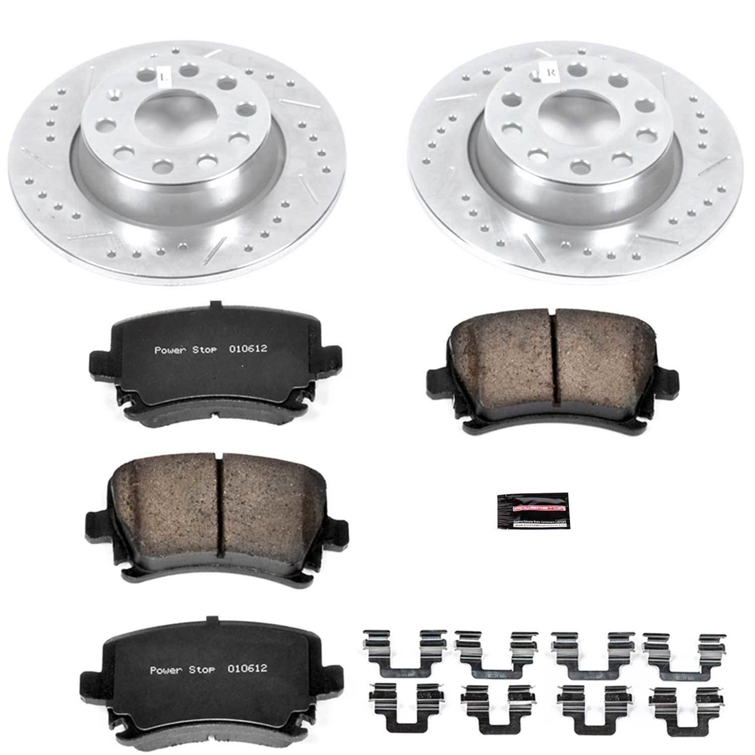 Power Stop 2010 Volkswagen Golf Rear Z23 Evolution Sport Brake Kit w/Calipers (1x psbK5666, 1x psbS2976) thumbnail 4