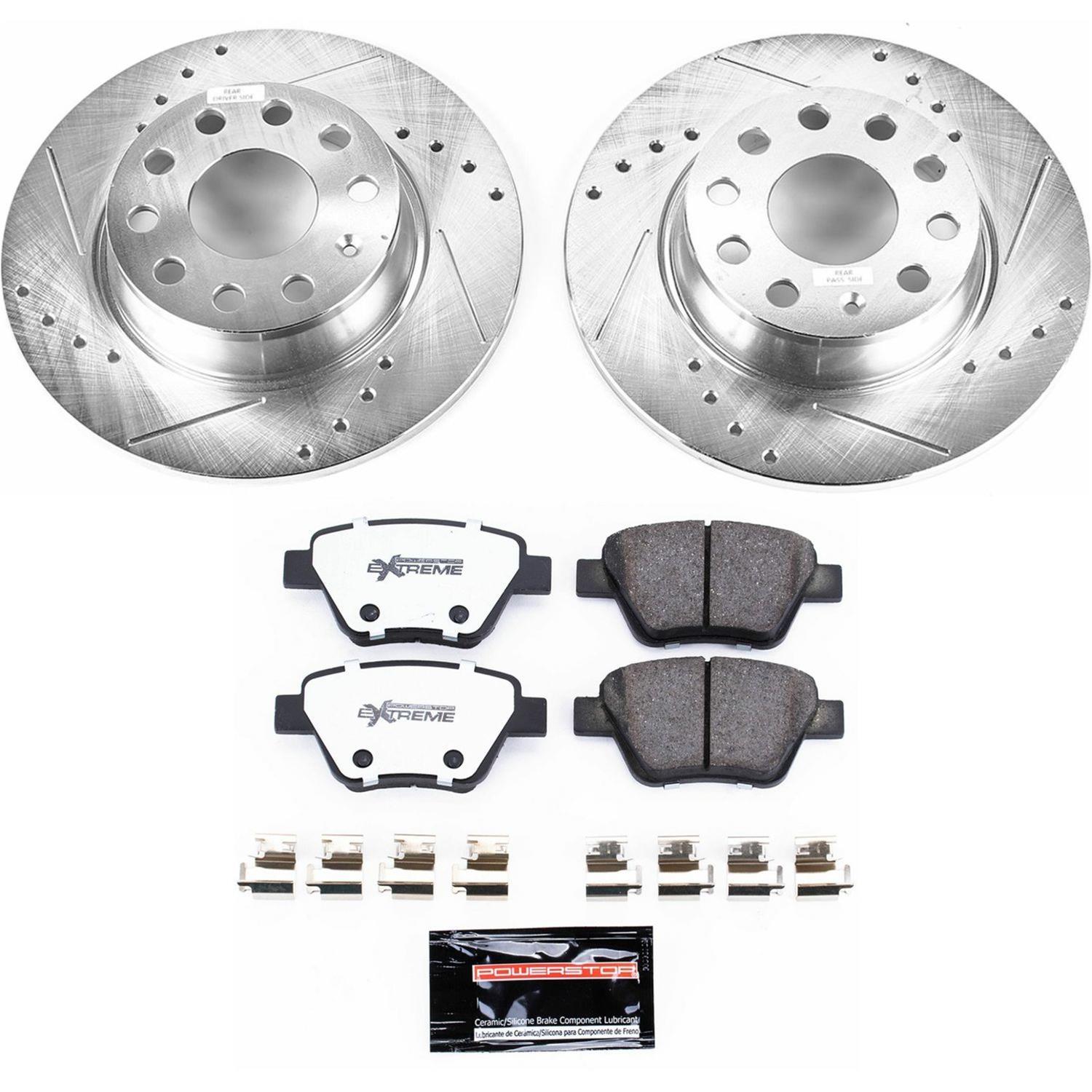 Power Stop 10-12 Audi A3 Front & Rear Z26 Street Warrior Brake Kit (1x psbK2259-26, 1x psbK5667-26) thumbnail 4