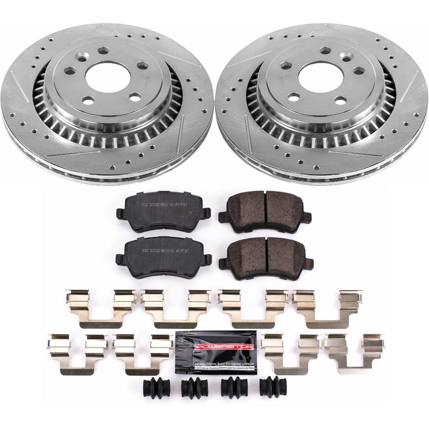 Power Stop 10-15 Volvo XC60 Front & Rear Z23 Evolution Sport Brake Kit (1x psbK5702, 1x psbK5705) thumbnail 9