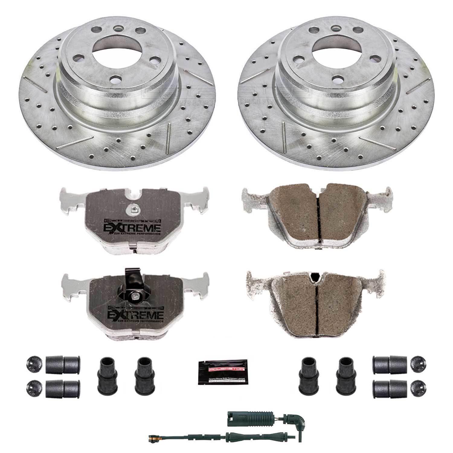 Power Stop 00-06 BMW X5 Front & Rear Z26 Street Warrior Brake Kit (1x psbK879-26, 1x psbK5720-26) thumbnail 5