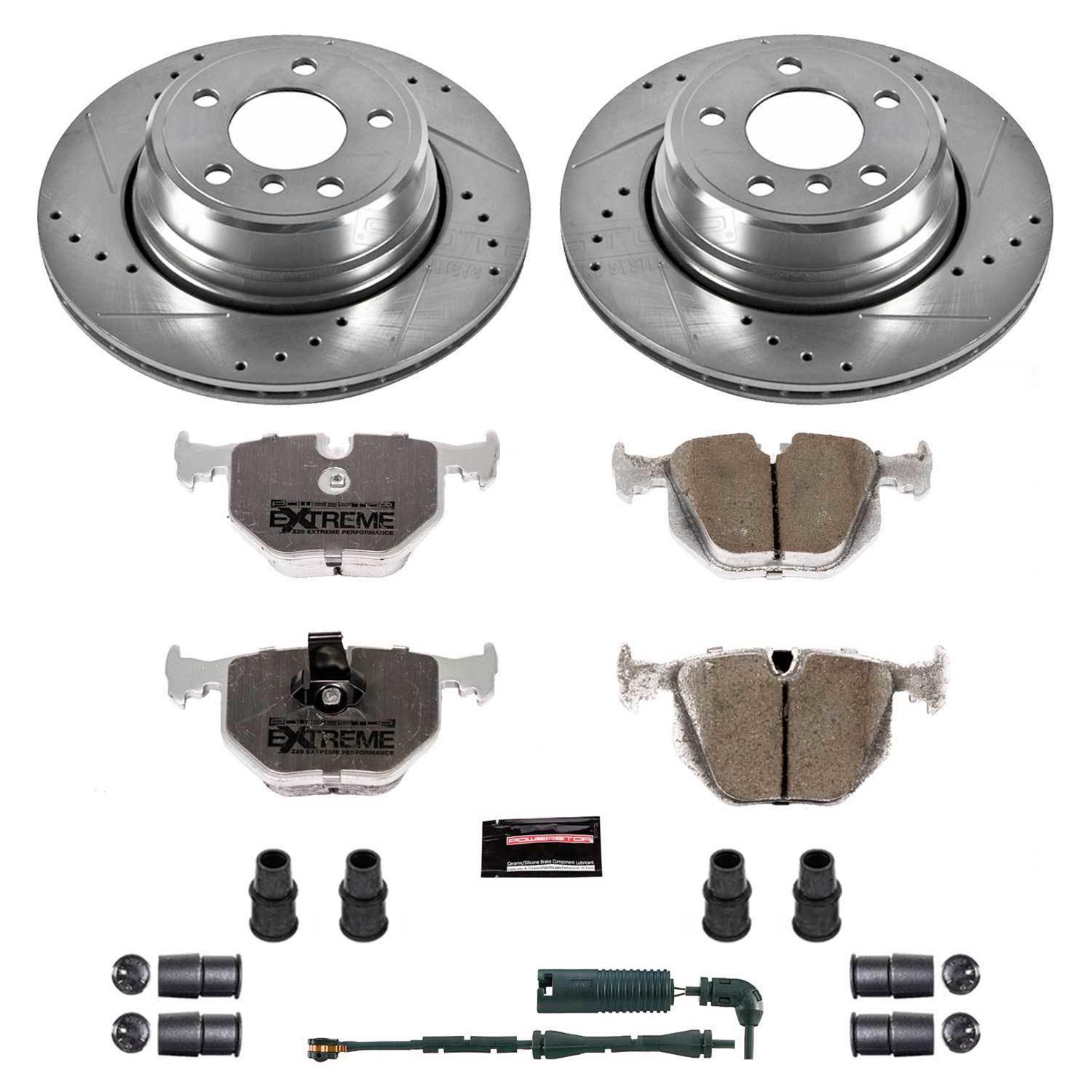 Power Stop 04-06 BMW X5 Front & Rear Z26 Street Warrior Brake Kit (1x psbK879-26, 1x psbK5734-26) thumbnail 5