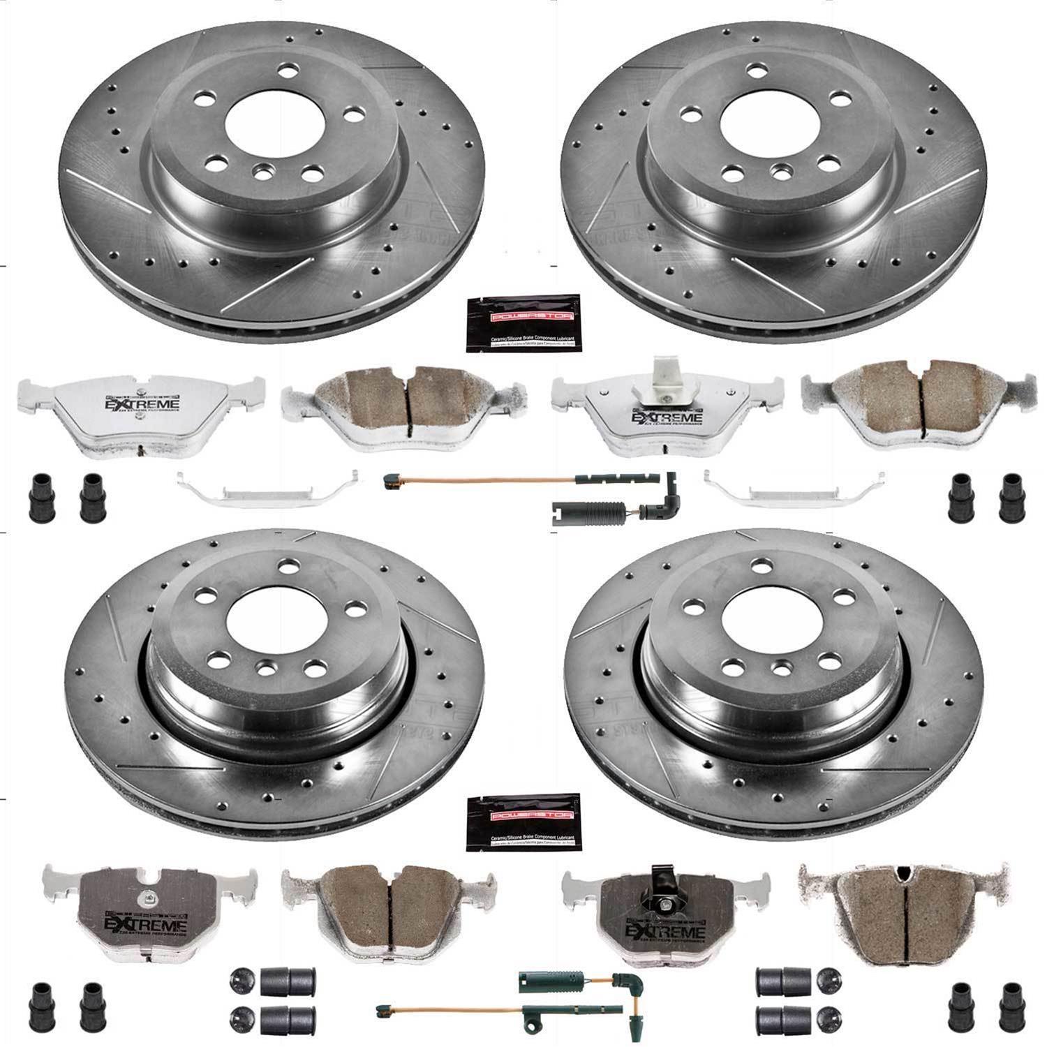 Power Stop 04-10 BMW X3 Front & Rear Z26 Street Warrior Brake Kit (1x psbK5298-26, 1x psbK5738-26) thumbnail 3