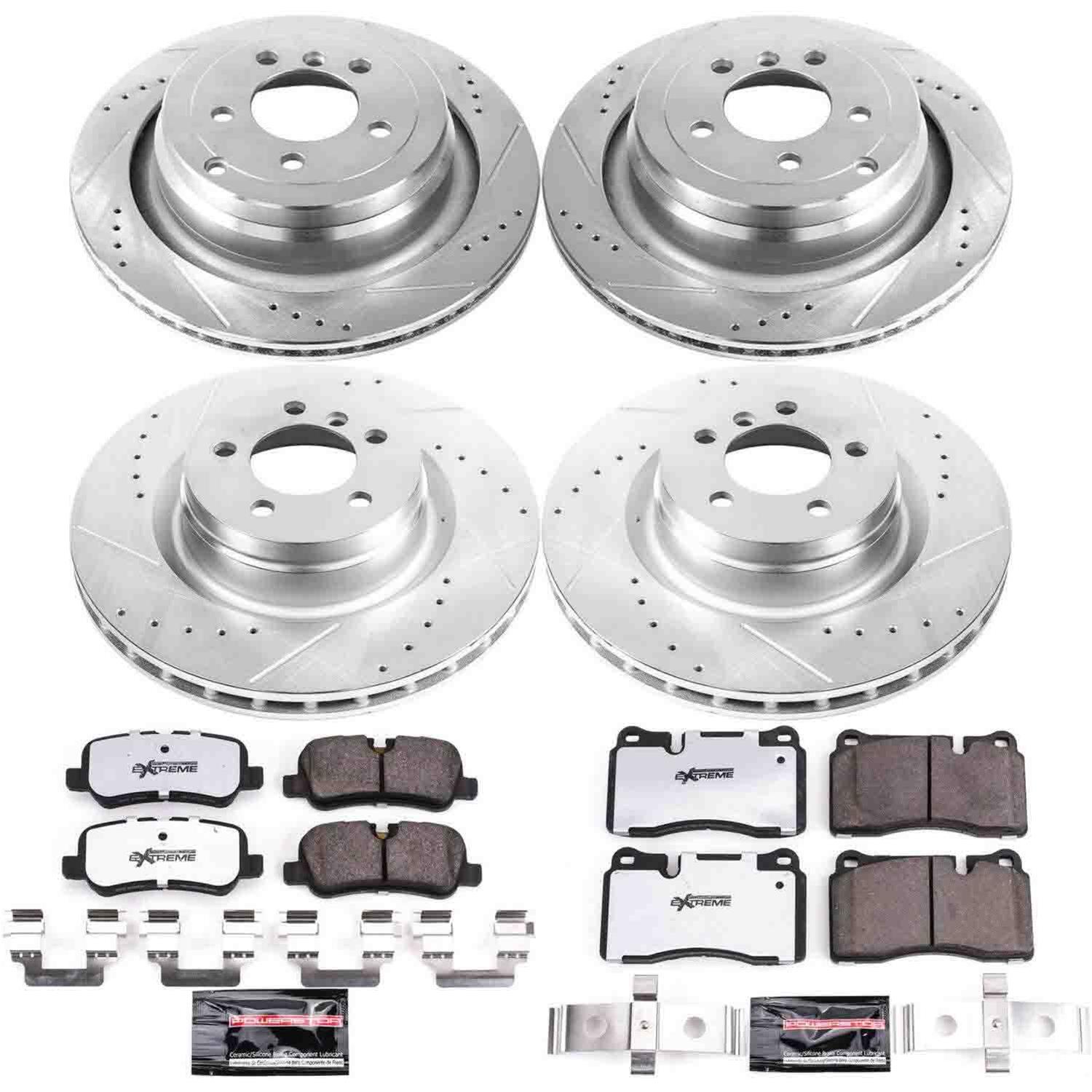 Power Stop 06-09 Land Rover Range Rover Front & Rear Z36 Truck & Tow Brake Kit (1x psbK5624-36, 1x psbK5424-36) thumbnail 7