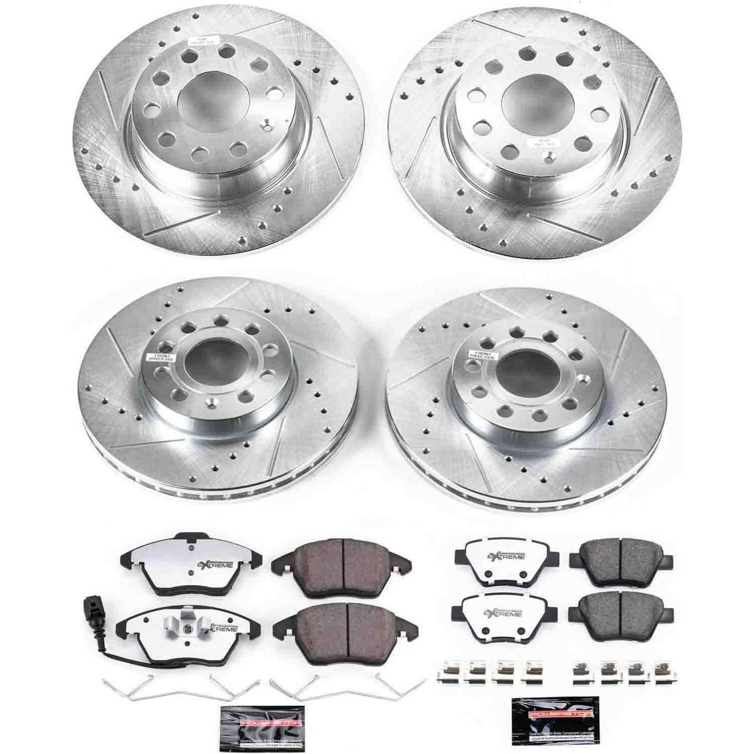 Power Stop 2012 Volkswagen Beetle Front & Rear Z26 Street Warrior Brake Kit (1x psbK4623-26, 1x psbK5667-26) thumbnail 5
