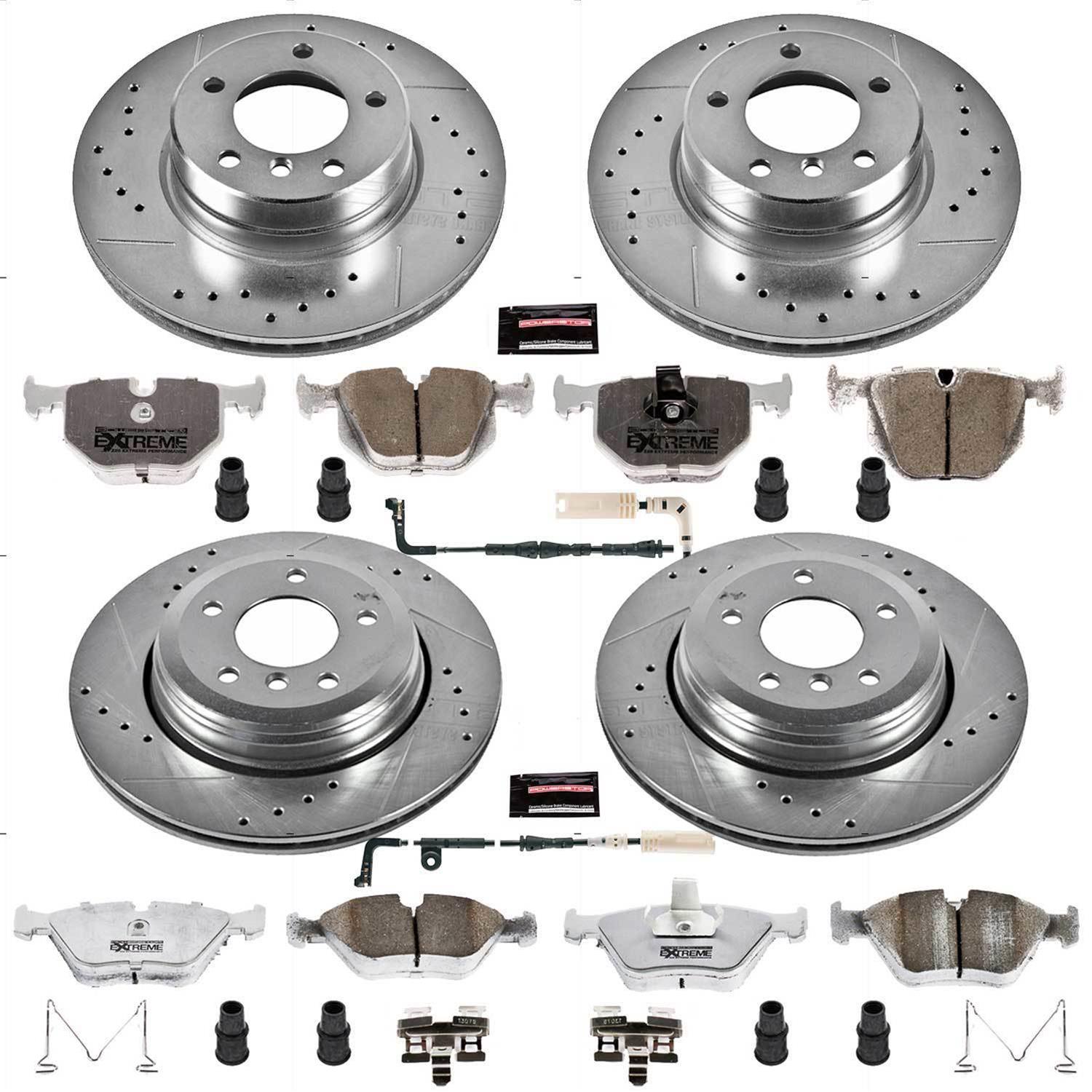 Power Stop 04-05 BMW 525i Front & Rear Z26 Street Warrior Brake Kit (1x psbK5361-26, 1x psbK5156-26) thumbnail 3