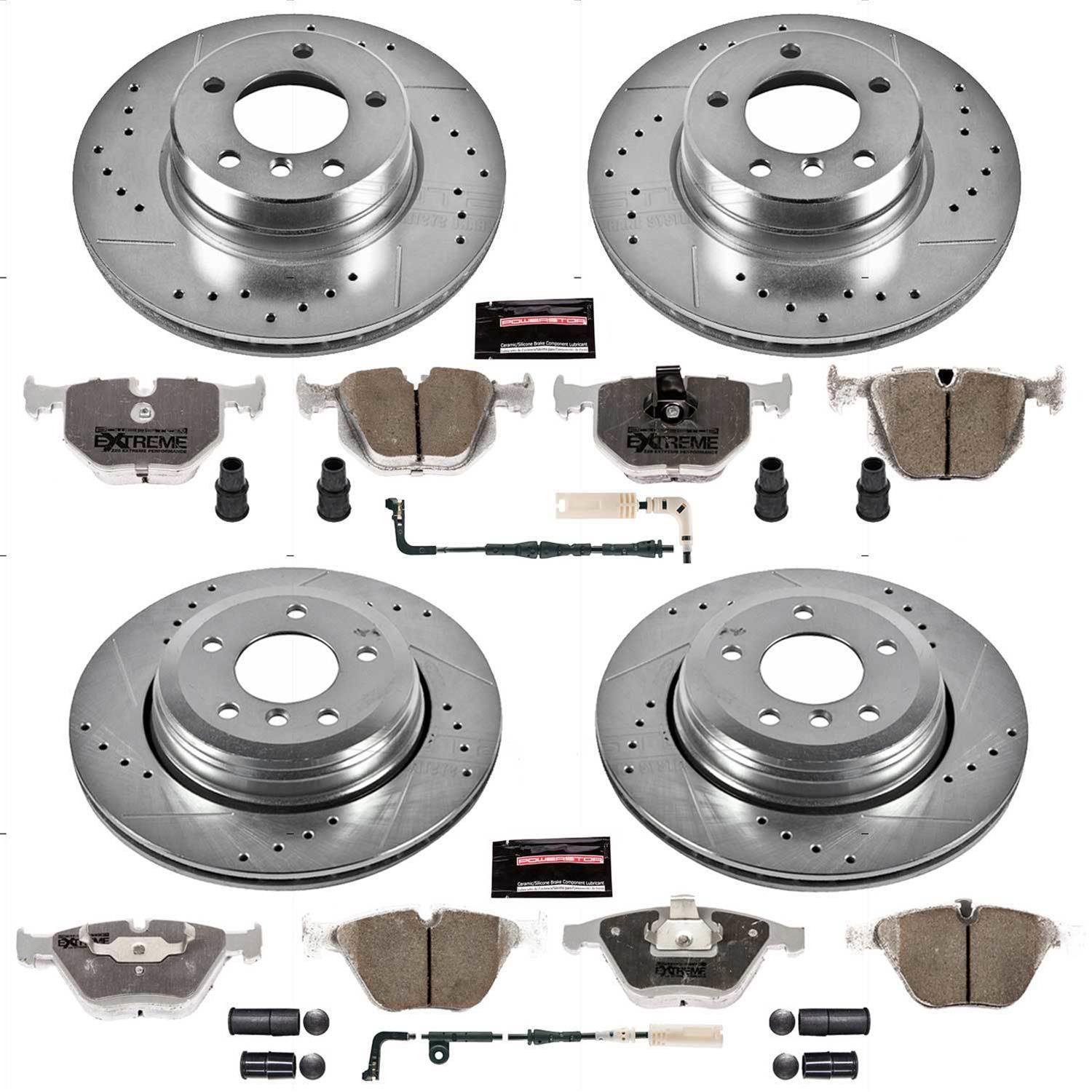 Power Stop 06-07 BMW 525i Front & Rear Z26 Street Warrior Brake Kit (1x psbK5361-26, 1x psbK5280-26) thumbnail 3