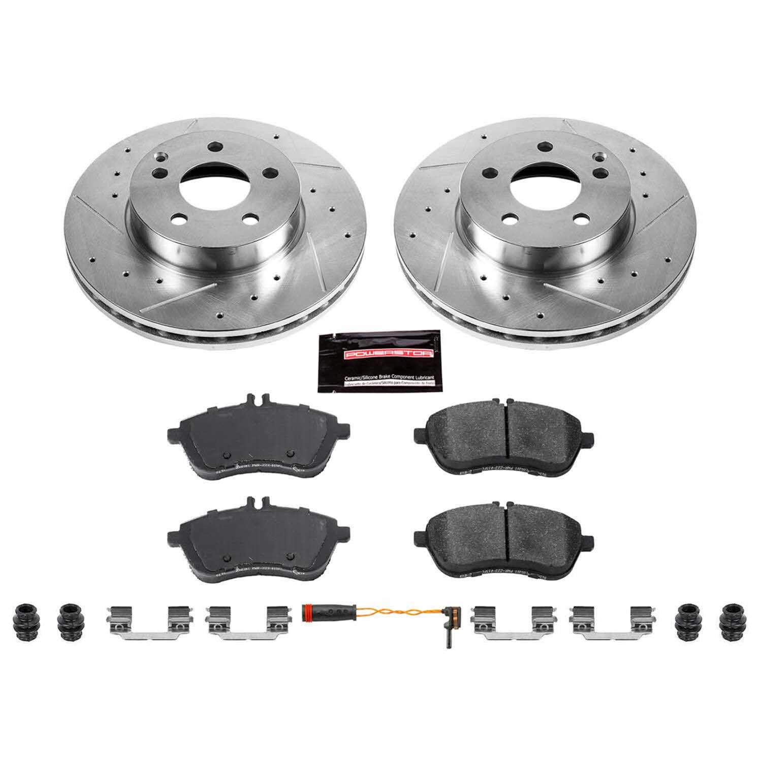 Power Stop 12-15 Mercedes-Benz C250 Front & Rear Z23 Evolution Sport Brake Kit (1x psbK5790, 1x psbK5625) thumbnail 4