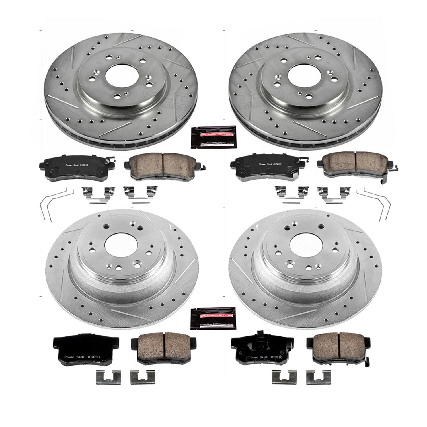 Power Stop 12-15 Honda Crosstour Front & Rear Z23 Evolution Sport Brake Kit (1x psbK5432, 1x psbK5859) thumbnail 9