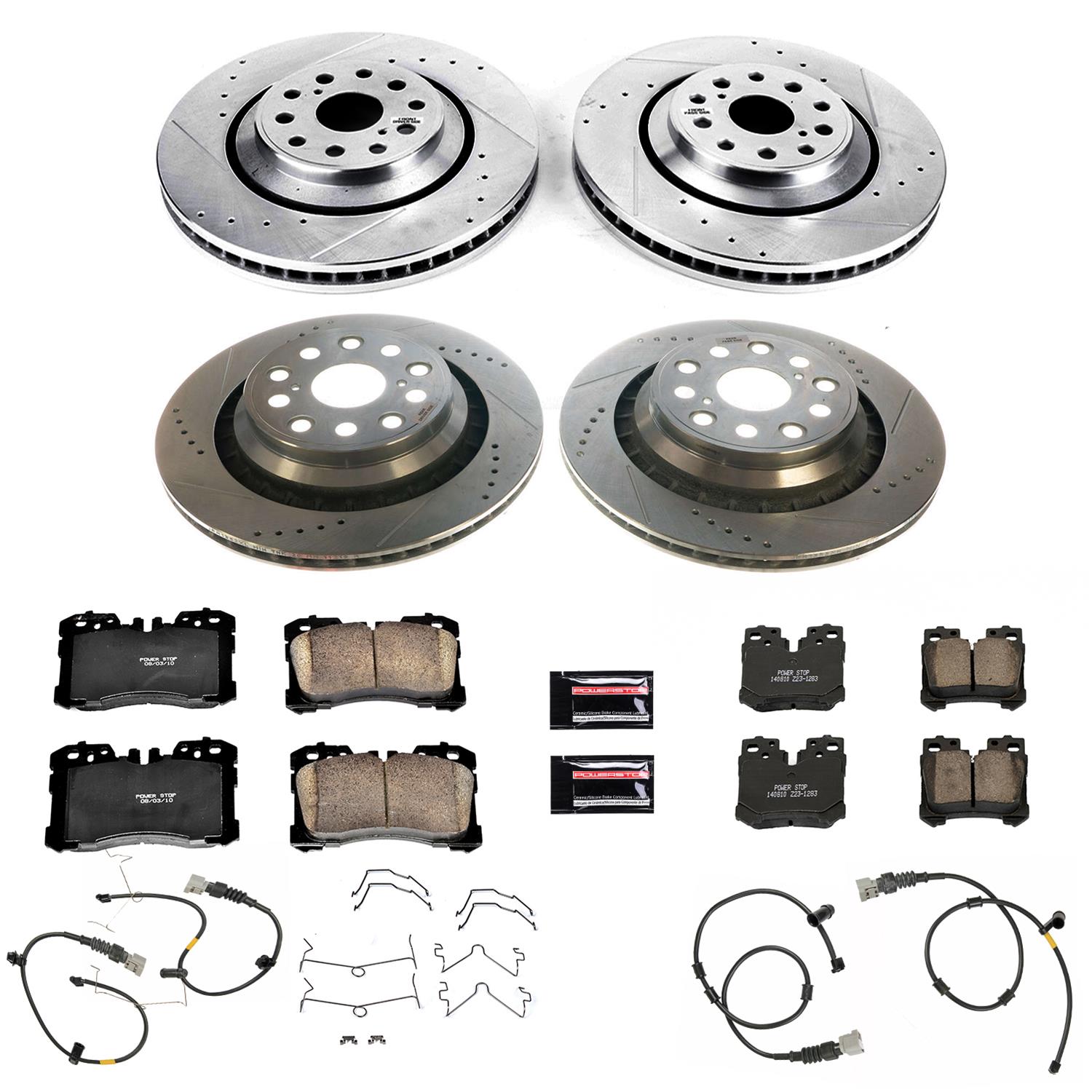 Power Stop 10-17 Lexus LS460 Front & Rear Z23 Evolution Sport Brake Kit (1x psbK5841, 1x psbK5826) thumbnail 8