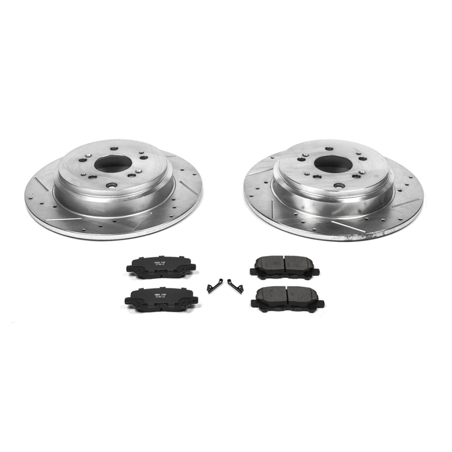 Power Stop 12-15 Honda Pilot Rear Z23 Evolution Sport Brake Kit w/Calipers (1x psbS3824, 1x psbK5839) thumbnail 4