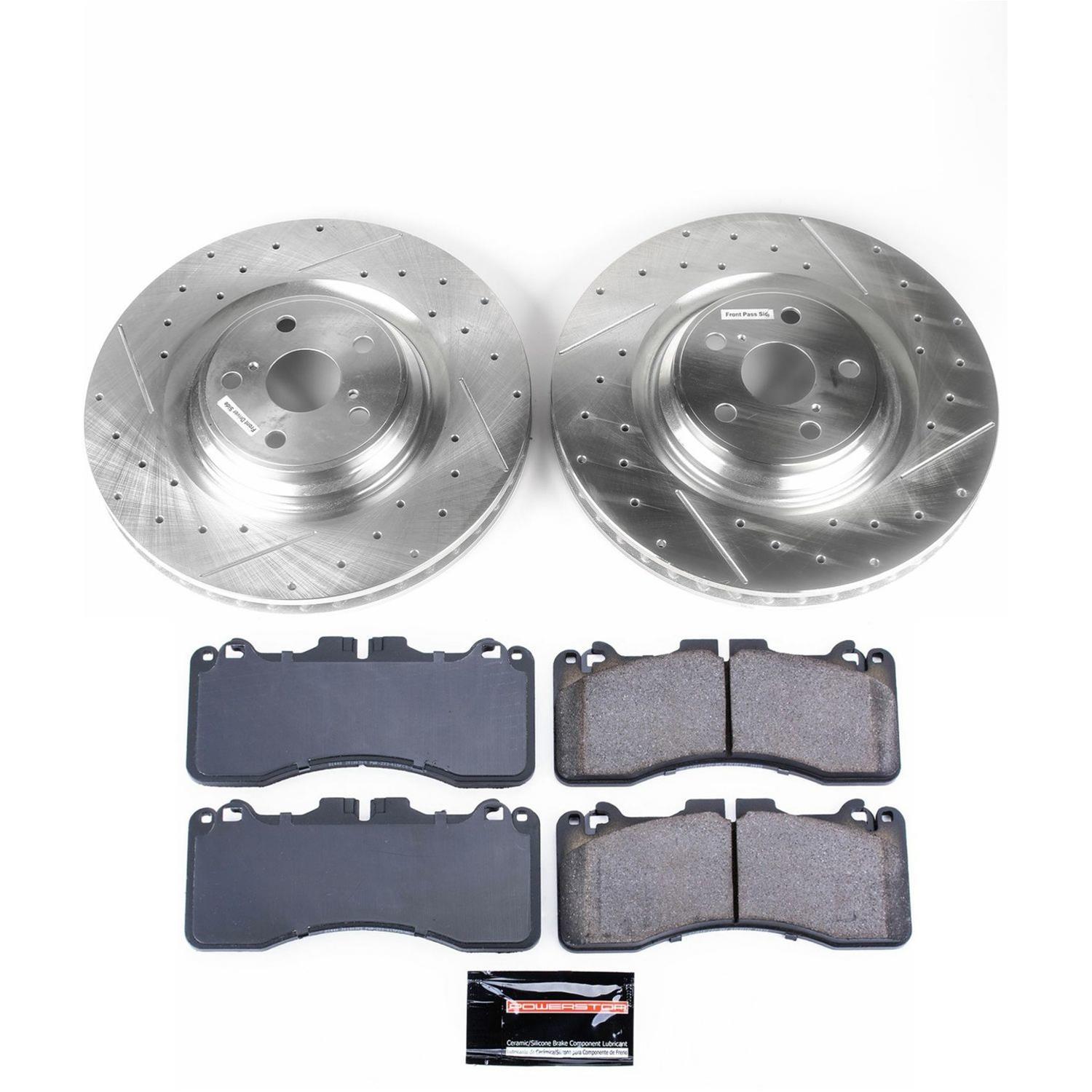 Power Stop 10-17 Lexus LS460 Front Z23 Evolution Brake Kit (1x psbZ23-1440, 2x psbSW-0912, 1x psbJBR1377XL, 1x psbJBR1378XR) thumbnail 9