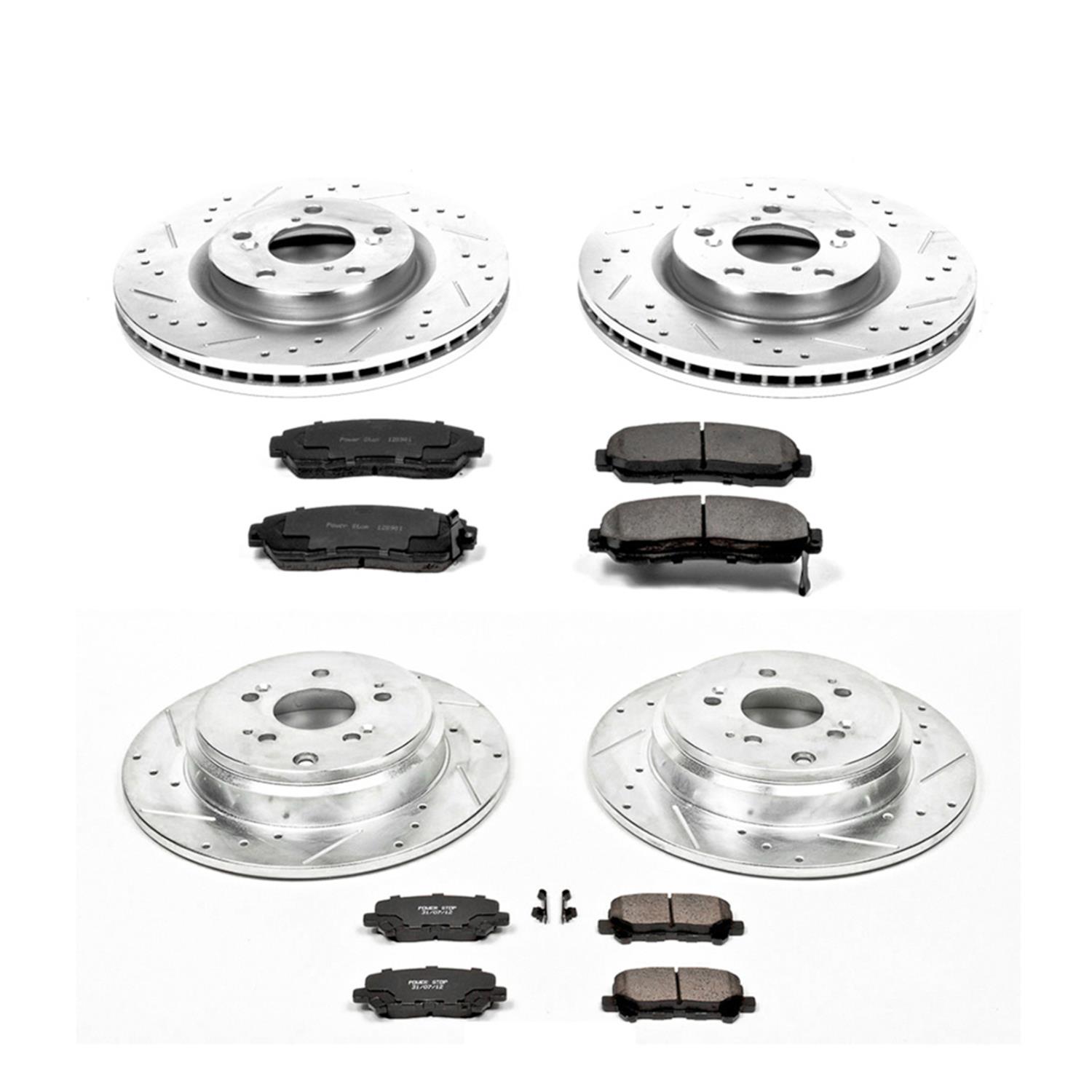 Power Stop 11-14 Honda Odyssey Front & Rear Z23 Evolution Sport Brake Kit (1x psbK5857, 1x psbK4685) thumbnail 2