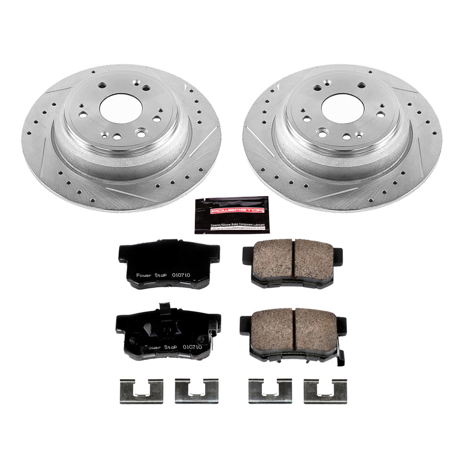 Power Stop 10-11 Honda Accord Crosstour Front & Rear Z23 Evolution Sport Brake Kit (1x psbK5859, 1x psbK228) thumbnail 3