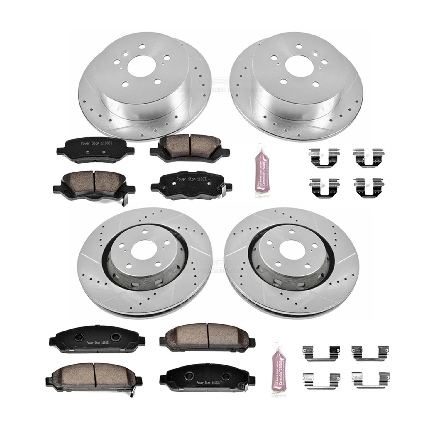 Power Stop K5860 Rear Z23 Evolution/ Sport Brake Upgrade Kit Z23 Evolution Sport Brake Upgrade Kit