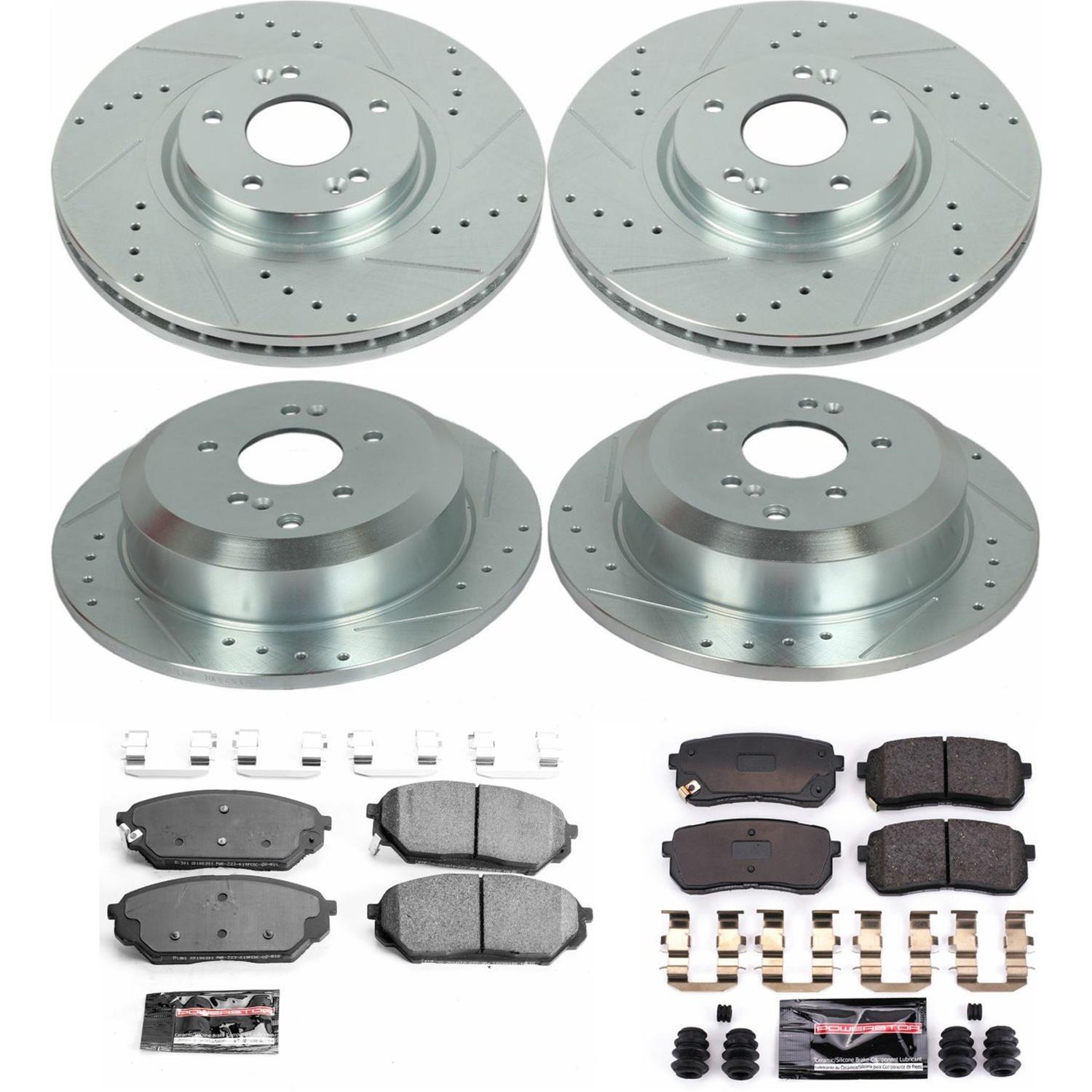 Power Stop 07-12 Hyundai Veracruz Front & Rear Z23 Evolution Sport Brake Kit (1x psbK5918, 1x psbK5920) thumbnail 9