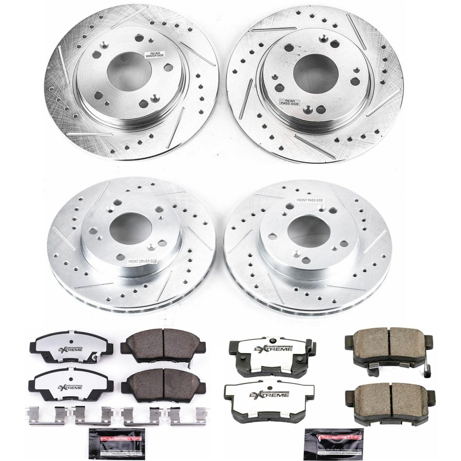 Power Stop 11-15 Honda CR-Z Front & Rear Z26 Street Warrior Brake Kit (1x psbK5860-26, 1x psbK5400-26) thumbnail 4