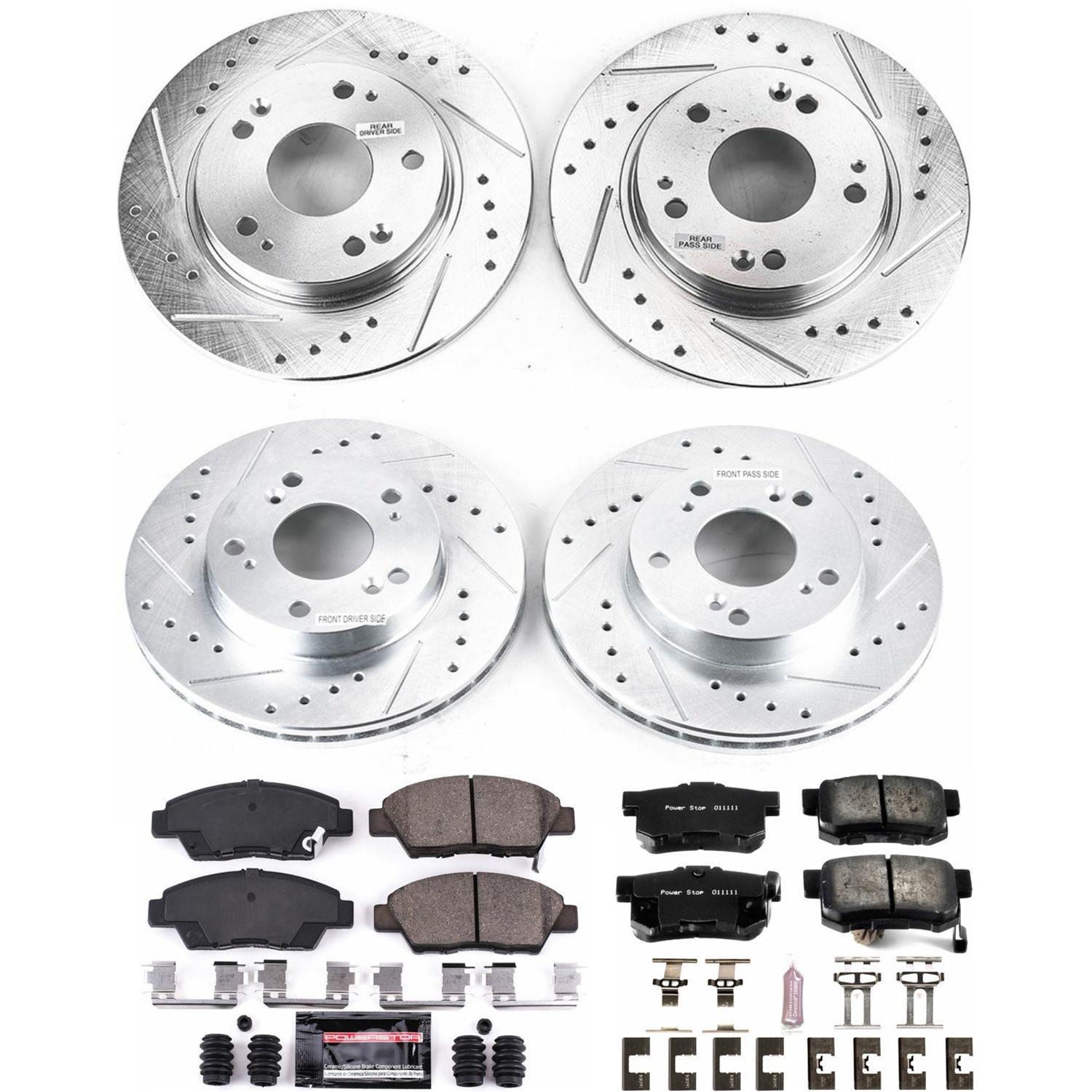 Power Stop 11-15 Honda CR-Z Front & Rear Z23 Evolution Sport Brake Kit (1x psbK5860, 1x psbK5400) thumbnail 4