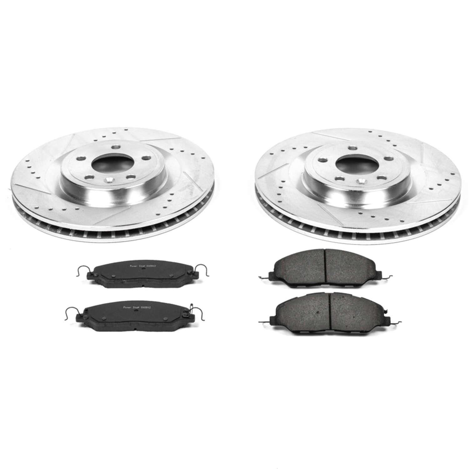 Power Stop 11-14 Ford Mustang Front Z23 Evolution Sport Brake Kit w/Calipers (1x psbK5944, 1x psbS4928B) thumbnail 4