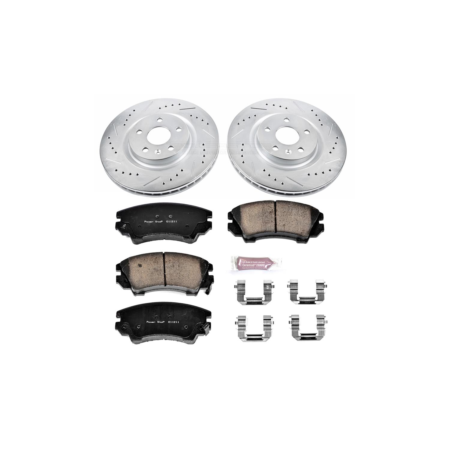 PowerStop Front & Rear Z23 Evolution Sport Brake Kit | Saab 9-3 (2003–2011) (K986) main image 1