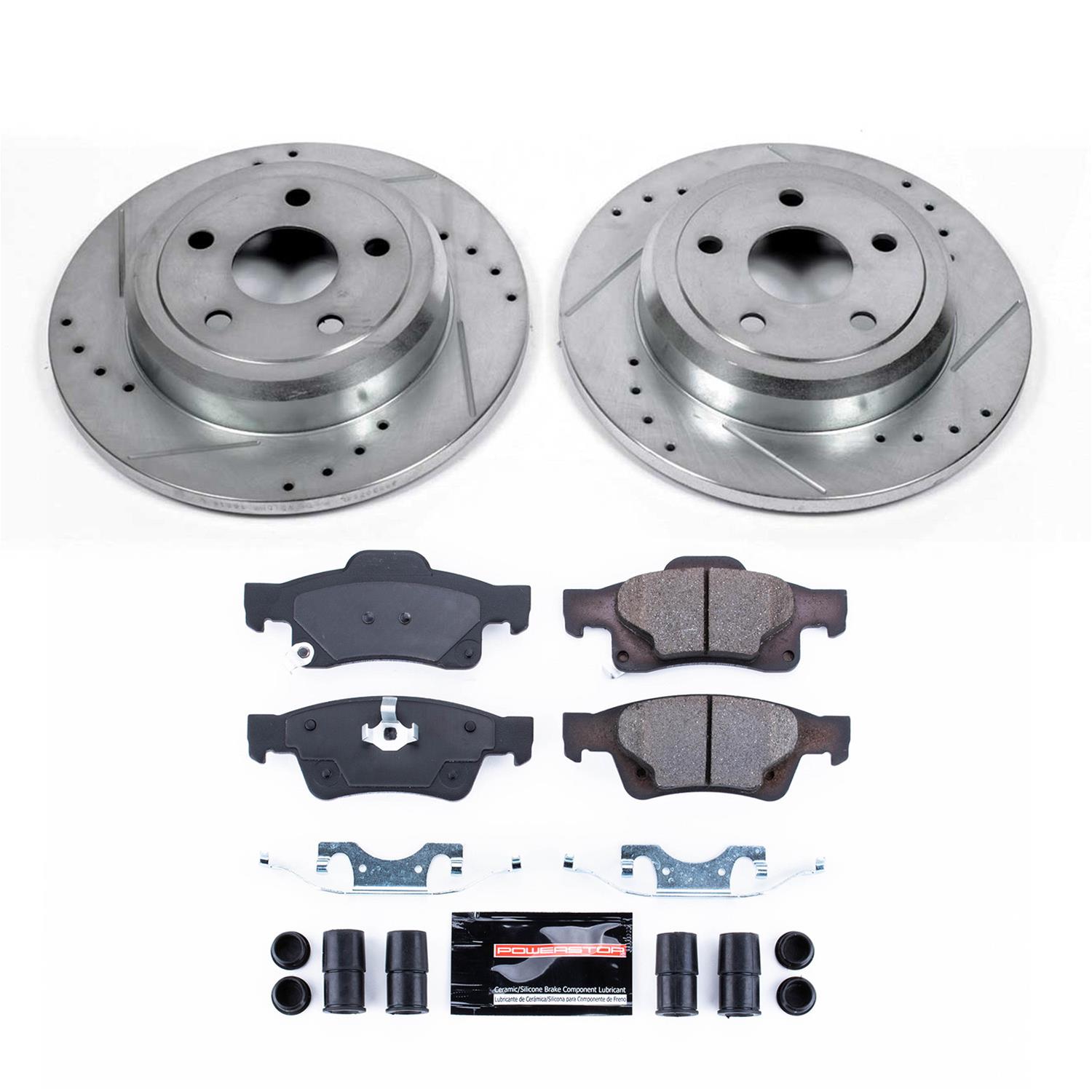 Power Stop 17-19 Jeep Grand Cherokee Front & Rear Z23 Evolution Sport Brake Kit w/Calipers (1x psbK5950, 1x psbK7412, 1x psbS5300, 1x psbS5296) thumbnail 5