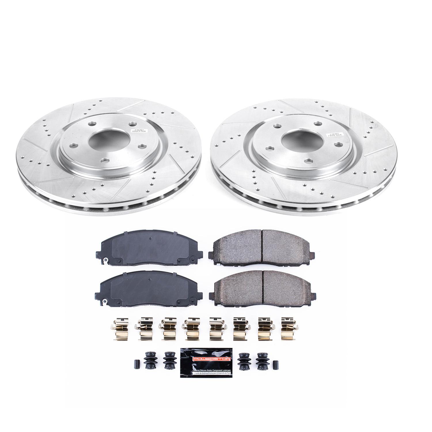 PowerStop Front Z23 Evolution Sport Brake Kit | Chrysler Pacifica (17-19) (K5959)