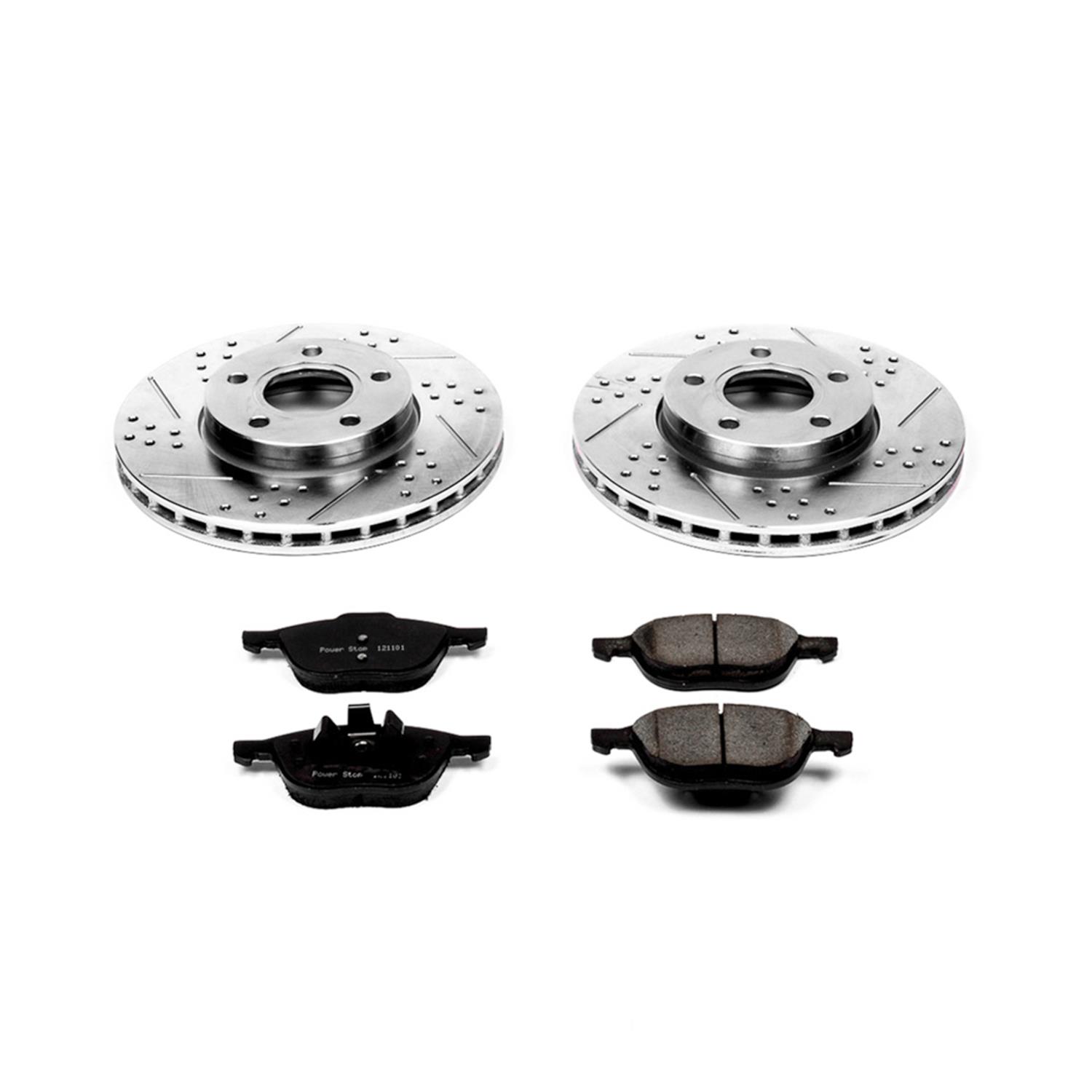 Power Stop 13-18 Ford C-Max Front Z23 Evolution Sport Brake Kit w/Calipers (1x psbS2942D, 1x psbK5976) thumbnail 4