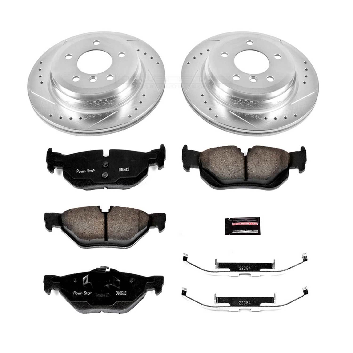 Power Stop 11-12 BMW 328i xDrive Front & Rear Z23 Evolution Sport Brake Kit (1x psbK5980, 1x psbK6073) thumbnail 4