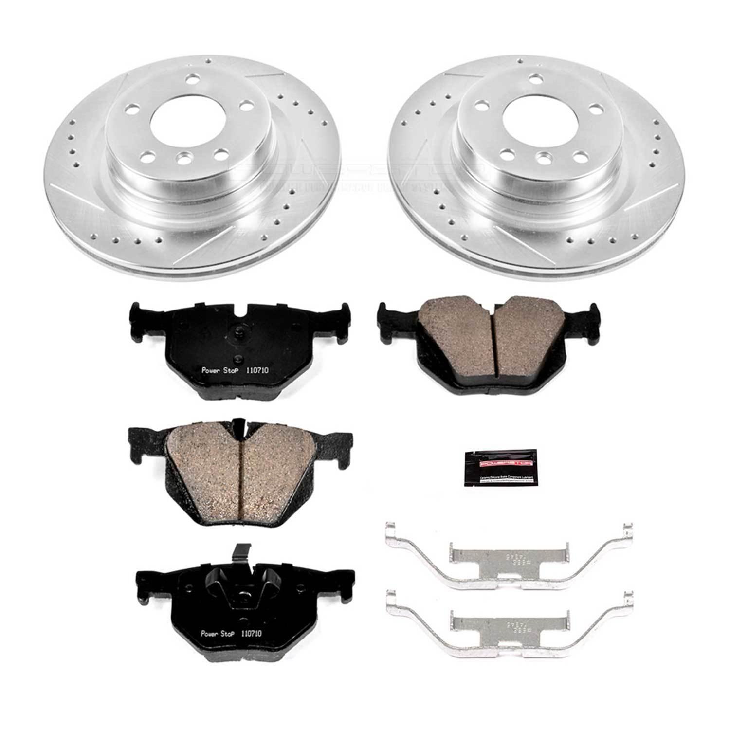 Power Stop 11-13 BMW 335i Front & Rear Z23 Evolution Sport Brake Kit w/Calipers (1x psbK6055, 1x psbS3328, 1x psbK5982, 1x psbS3334) thumbnail 6