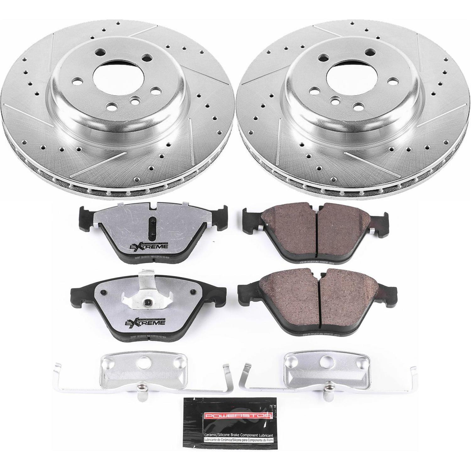 PowerStop Rear Z26 Street Warrior Brake Kit w/ Calipers | Cadillac XLR (2006–2009) (KC5159-26)