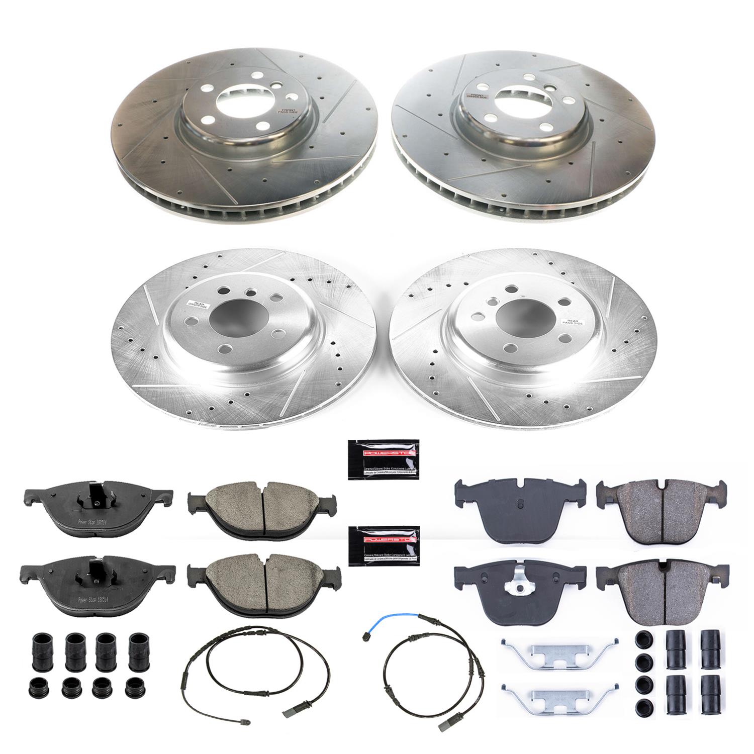 Power Stop 10-17 BMW 535i GT Front & Rear Z23 Evolution Sport Brake Kit (1x psbK6035, 1x psbK6026) thumbnail 9