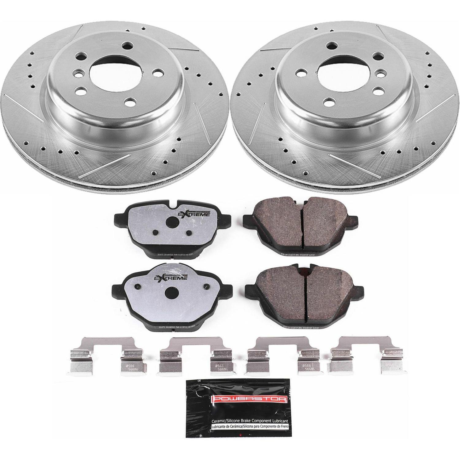 Power Stop 14-16 BMW 528i Front & Rear Z26 Street Warrior Brake Kit (1x psbK7163-26, 1x psbK6034-26) thumbnail 5