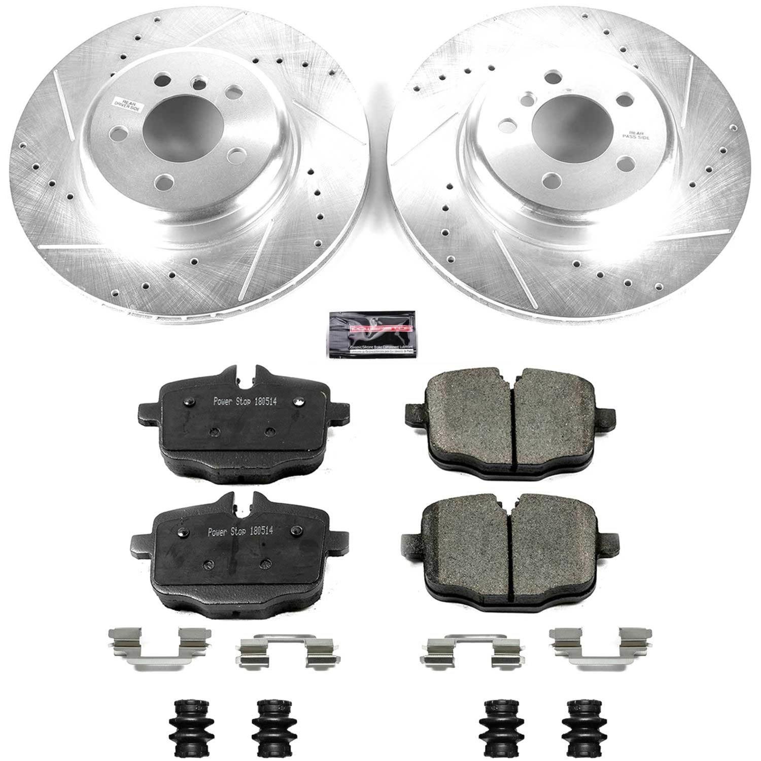 Power Stop 11-16 BMW 550i Front & Rear Z23 Evolution Sport Brake Kit (1x psbK6026, 1x psbK6037) thumbnail 2