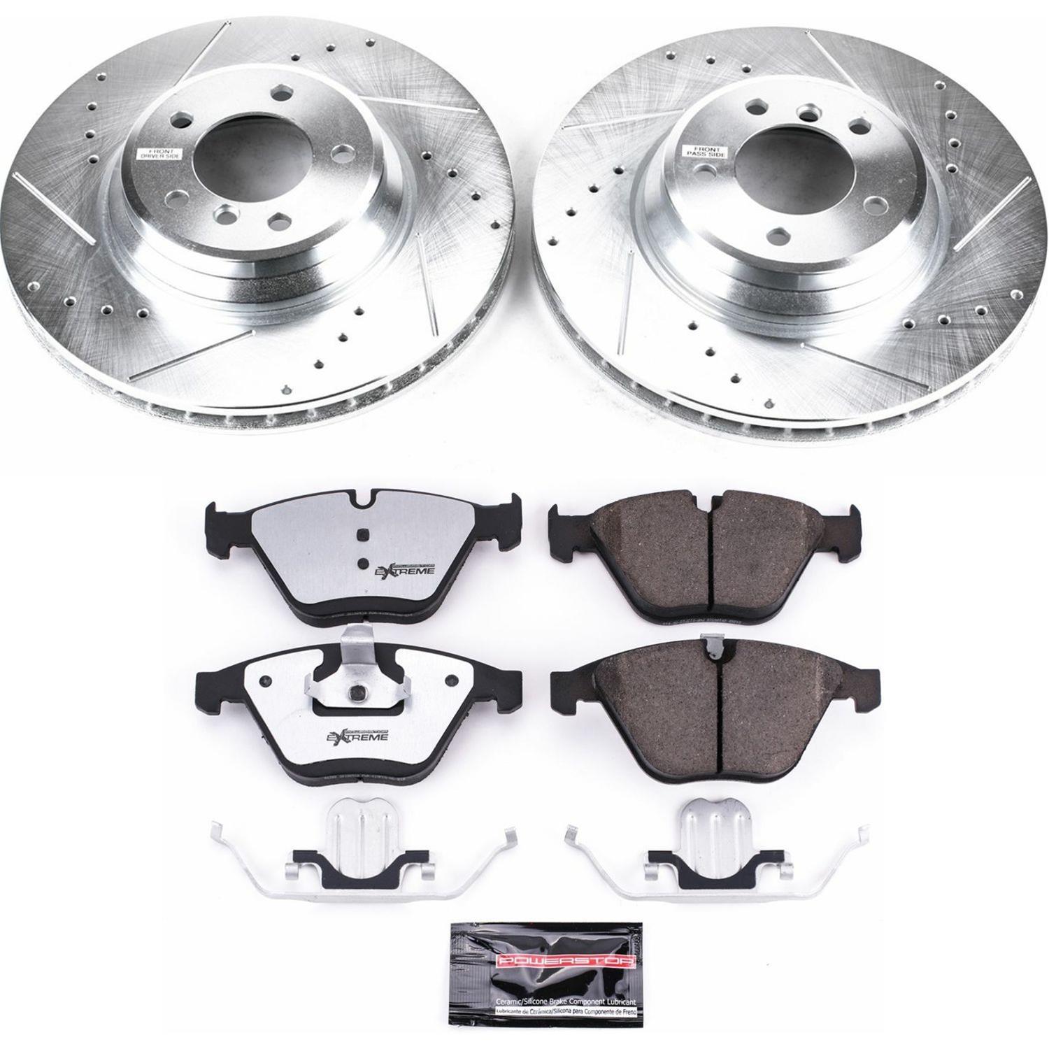 Power Stop 11-13 BMW 335is Front and Rear Z26 Street Kit w/Cals (1x psbK5982-26, 1x psbK6055-26, 1x psbS3328, 1x psbS3334) thumbnail 3