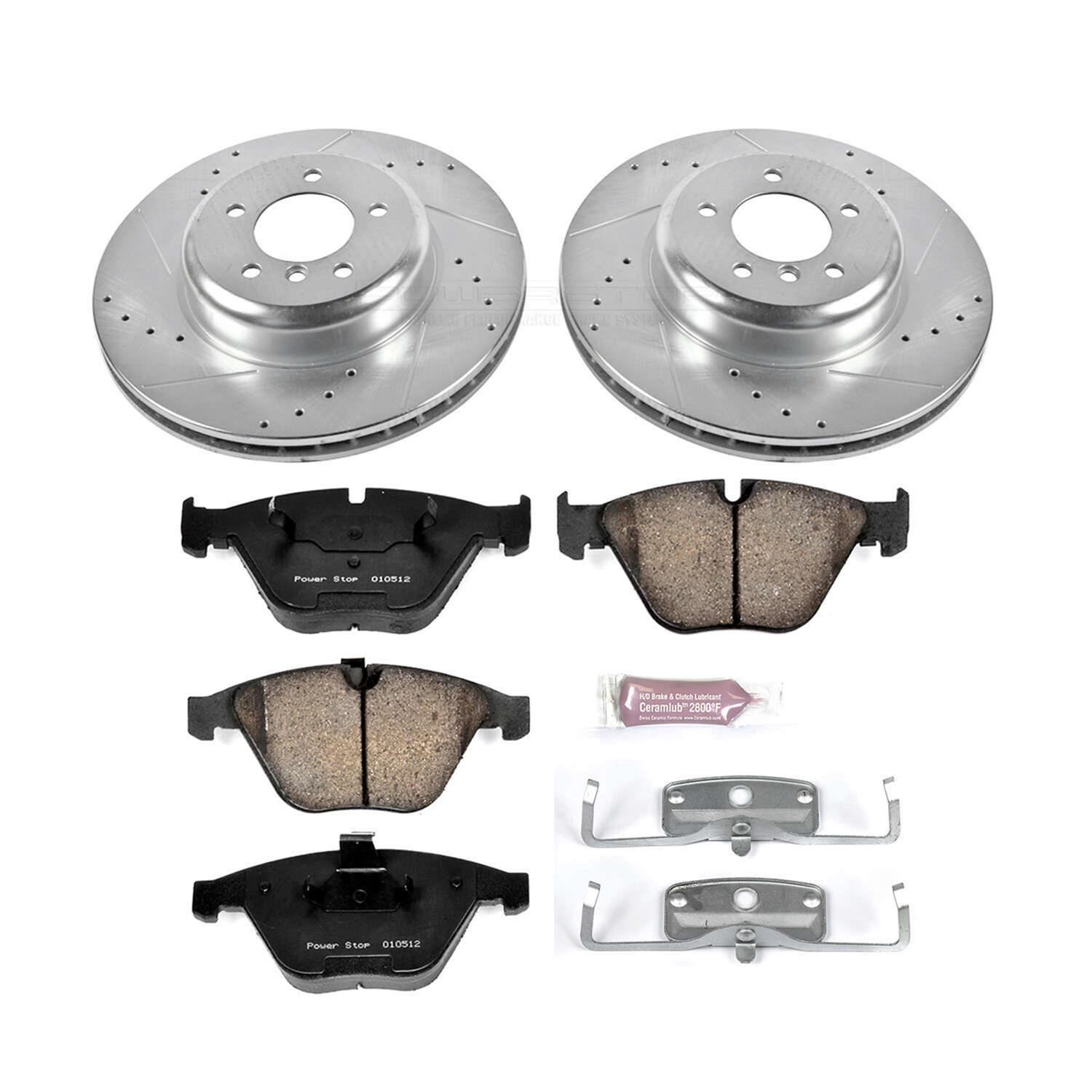 Power Stop 11-13 BMW 335i Front & Rear Z23 Evolution Sport Brake Kit w/Calipers (1x psbK6055, 1x psbS3328, 1x psbK5982, 1x psbS3334) thumbnail 5
