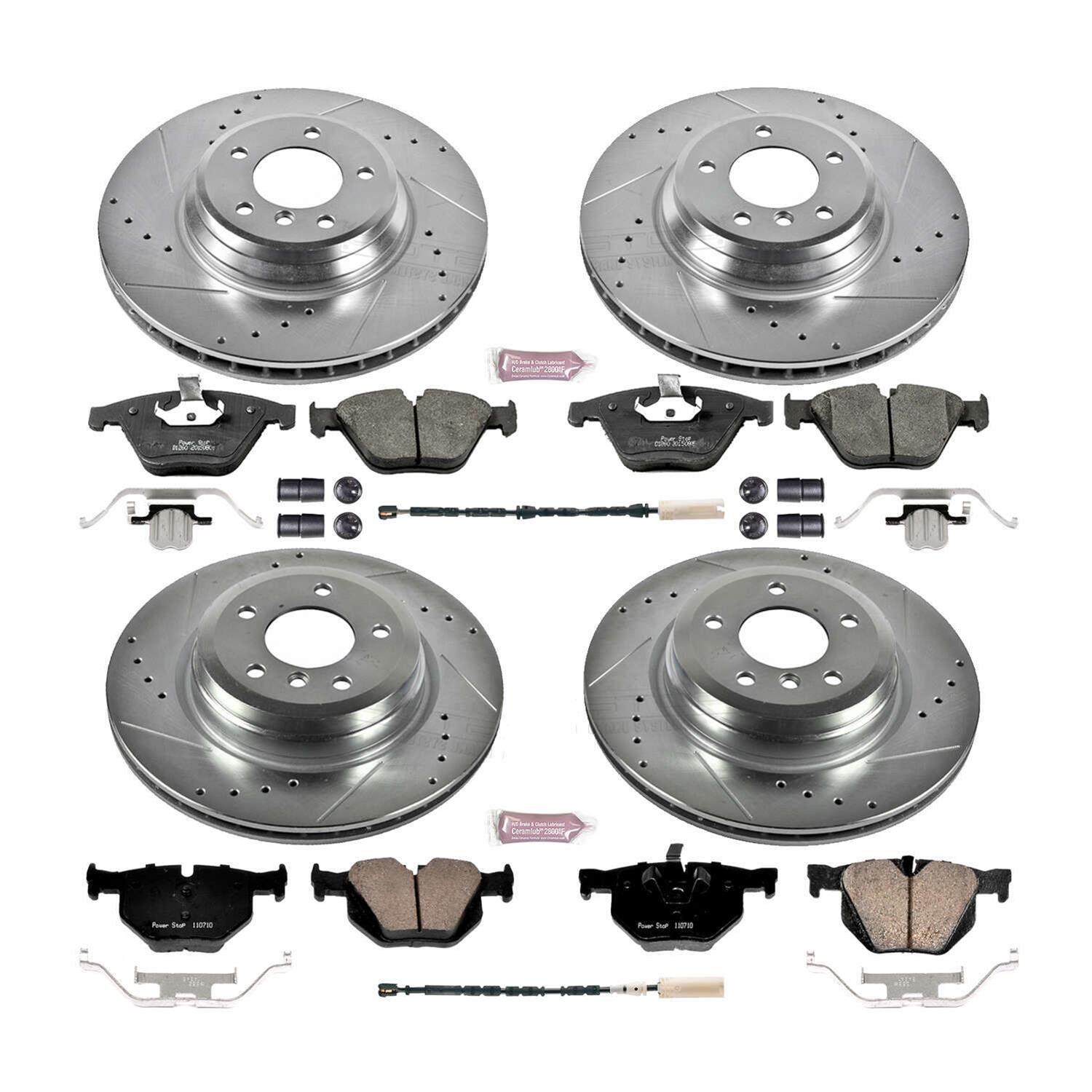 Power Stop 11-13 BMW 335i Front & Rear Z23 Evolution Sport Brake Kit (1x psbK6055, 1x psbK5982) thumbnail 8