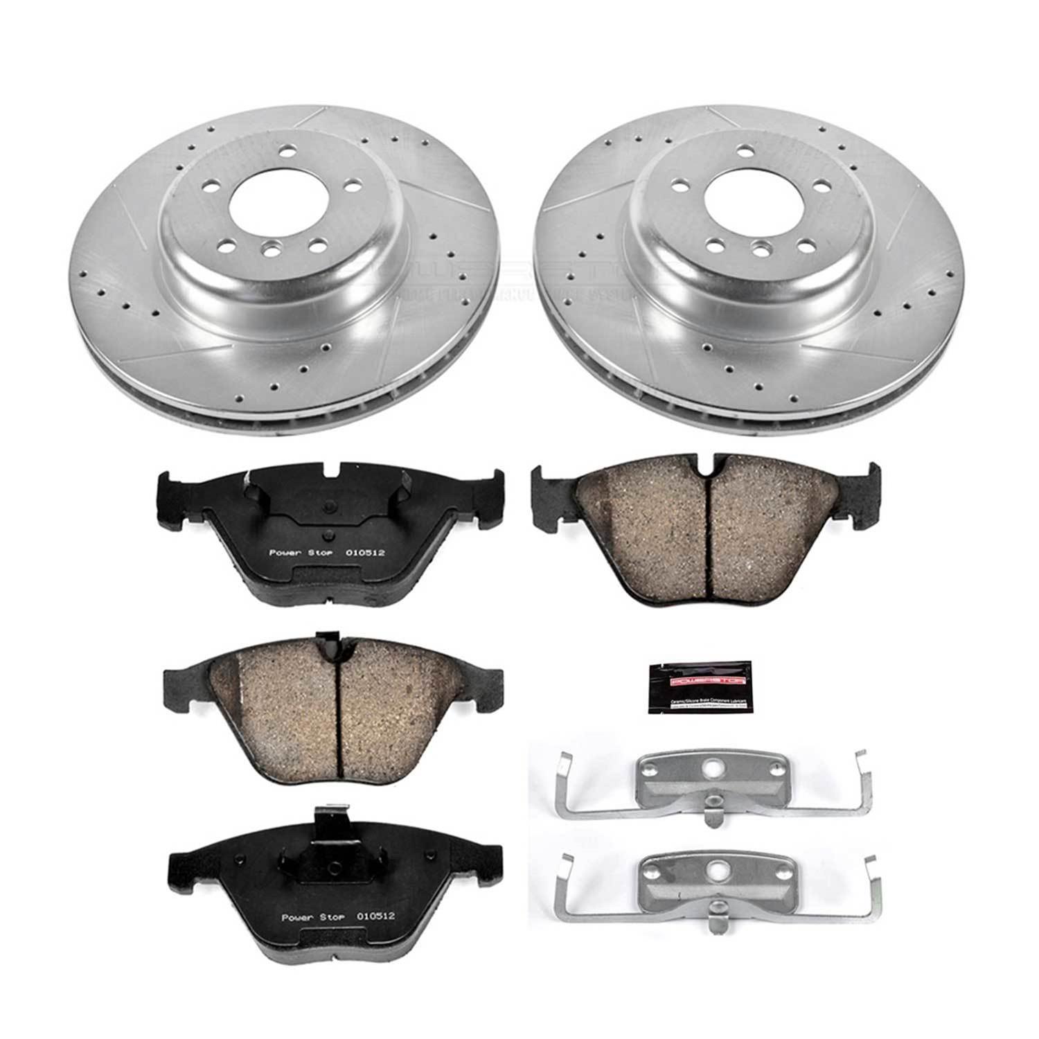 Power Stop 11-13 BMW 335i xDrive Front & Rear Z23 Evolution Sport Brake Kit (1x psbK6058, 1x psbK5982) thumbnail 3